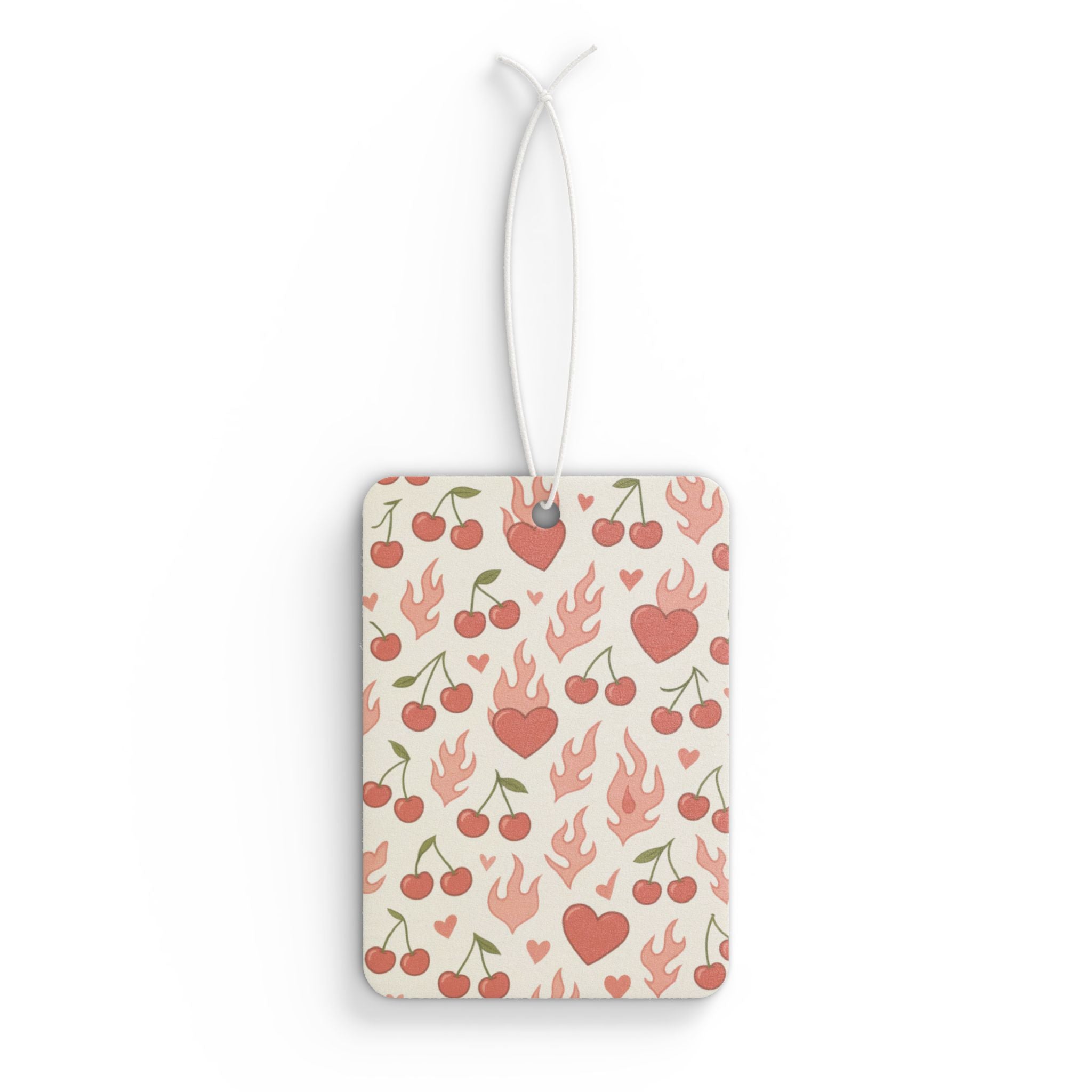 Pink Flaming Heart Air Freshener