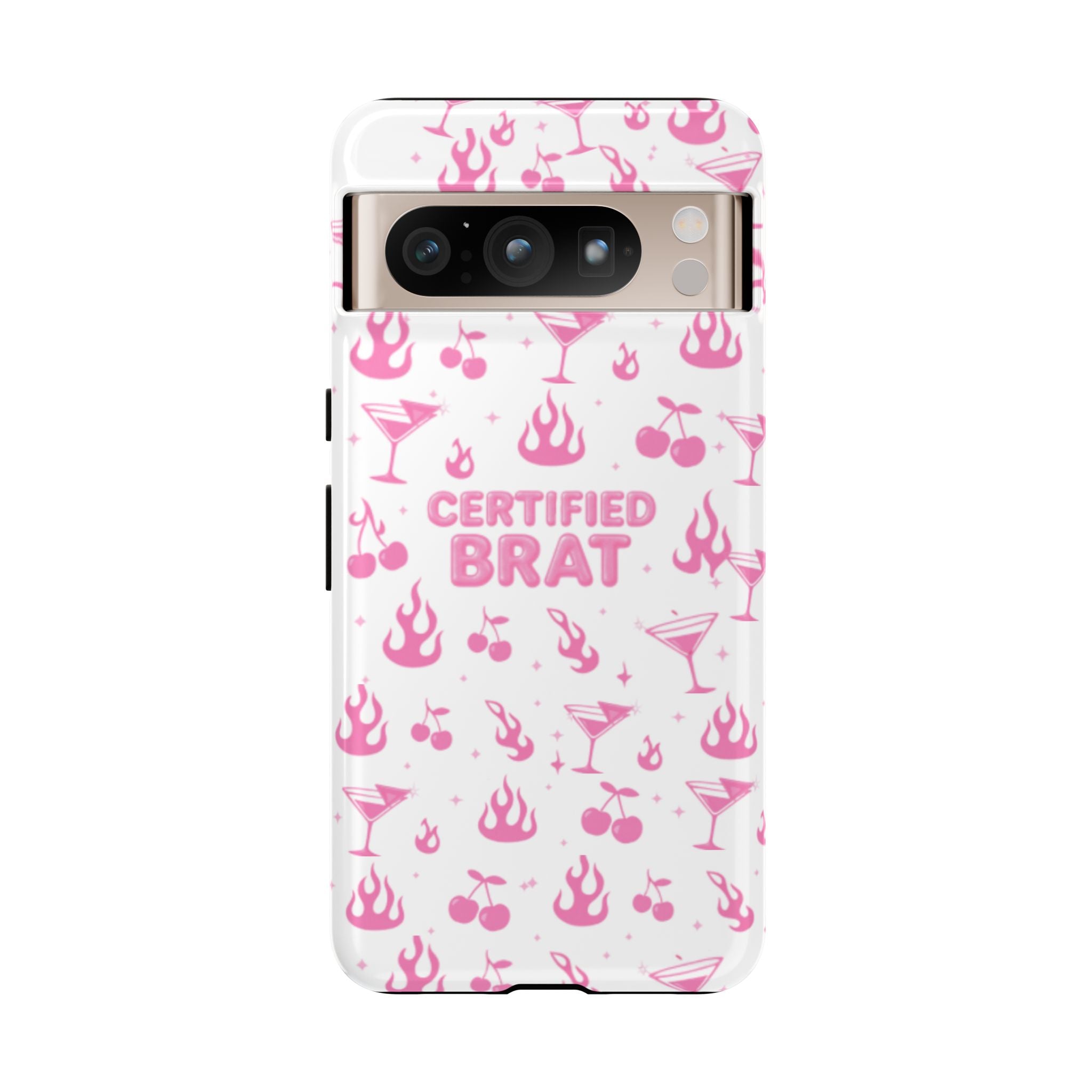 Certified Brat Pink Pattern Phone Case