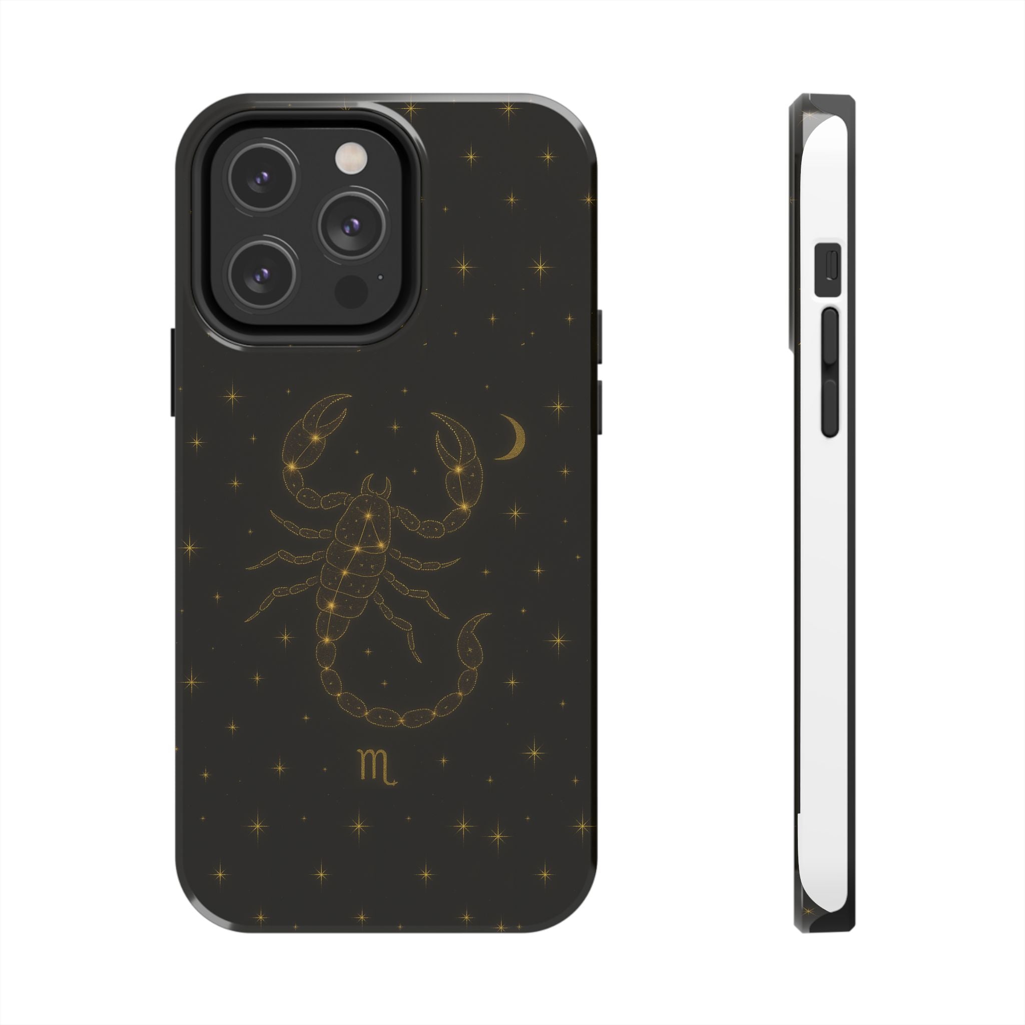 Scorpio Constellation Tough Phone Case — Black & Gold Zodiac Protection