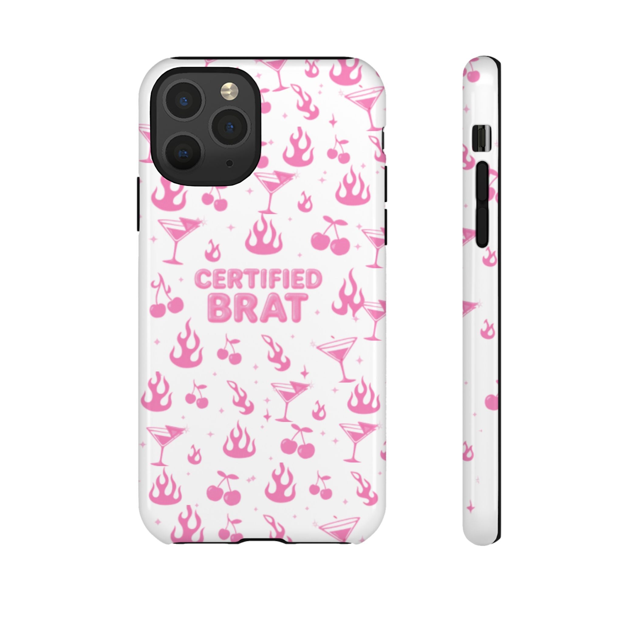 Certified Brat Pink Pattern Phone Case