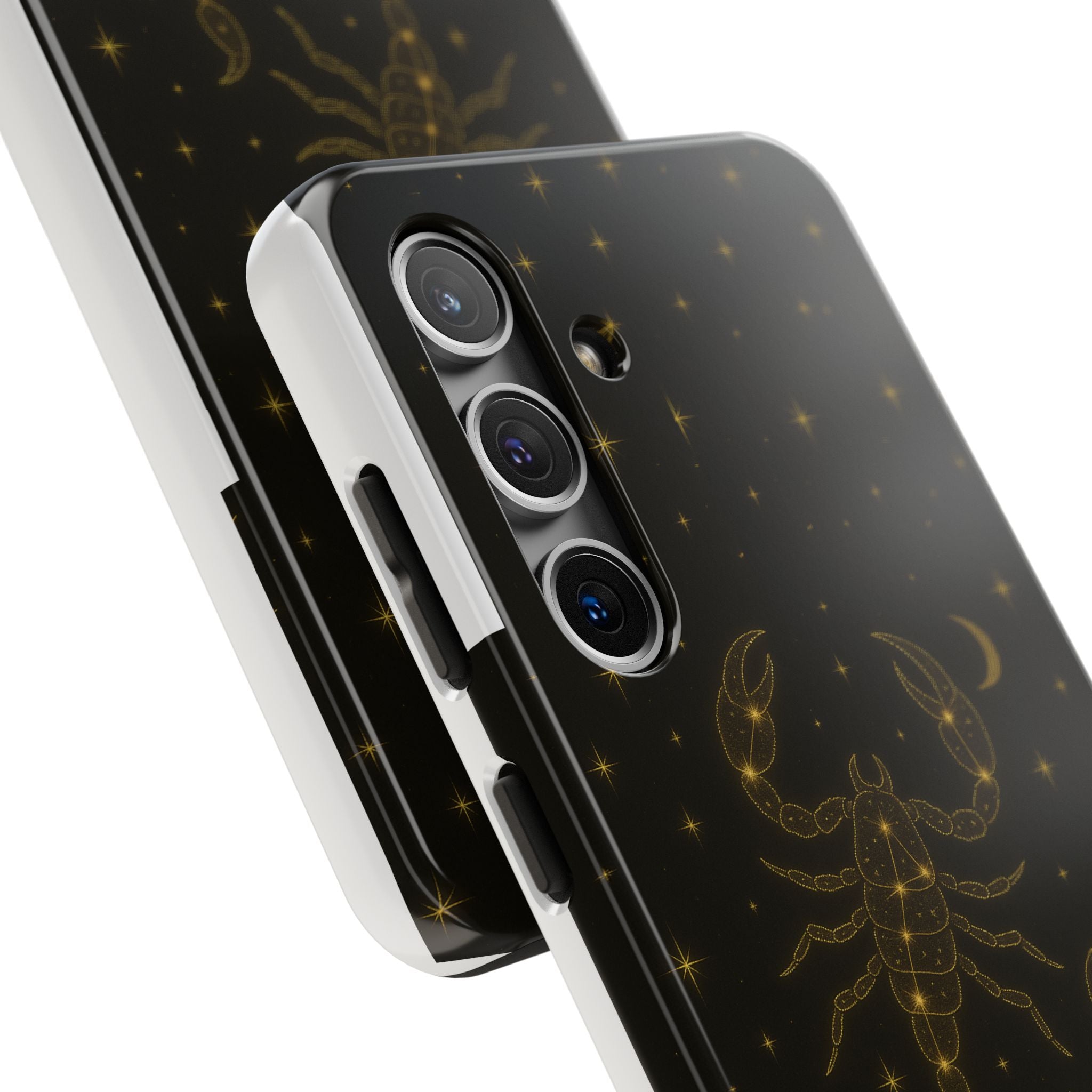 Scorpio Constellation Tough Phone Case — Black & Gold Zodiac Protection