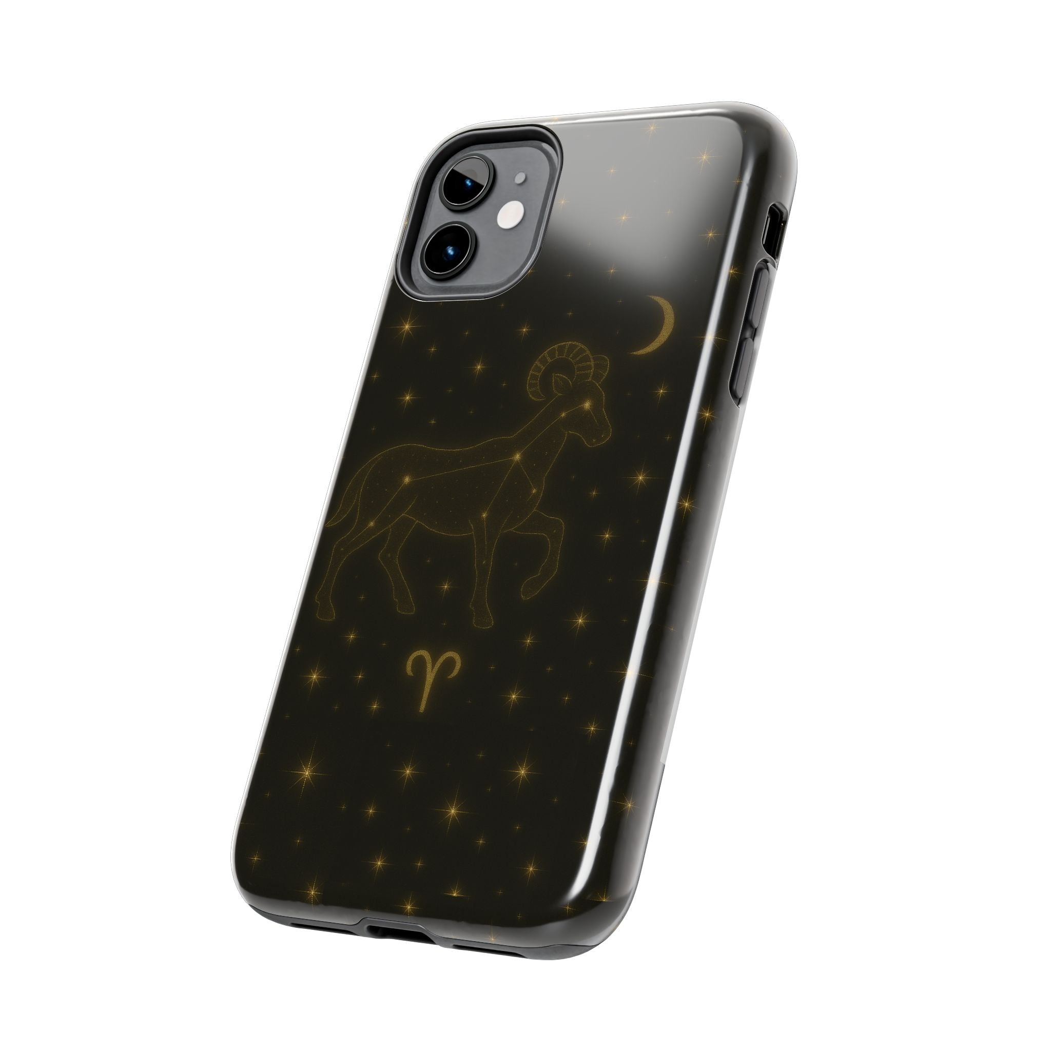 Aries Constellation Tough Phone Case — Zodiac Ram Star Map Design