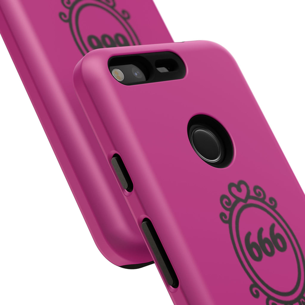 Black & Pink 666 Reflection Phone Case