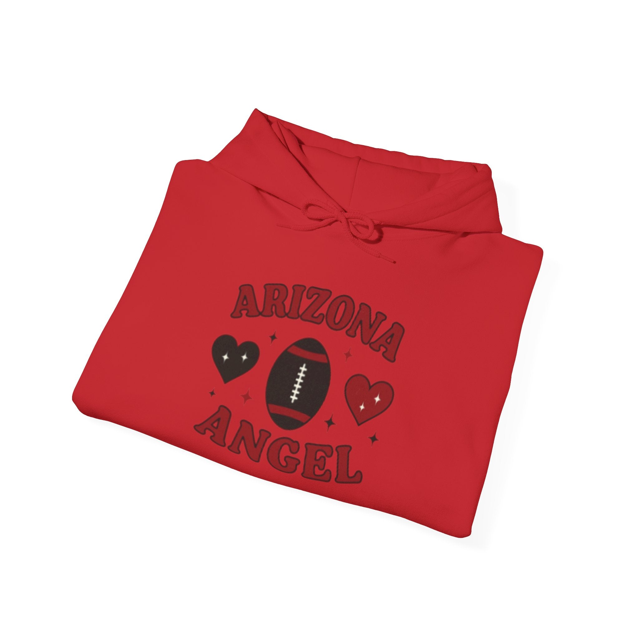 Arizona Angel Hoodie – Football Heart Graphic Pullover