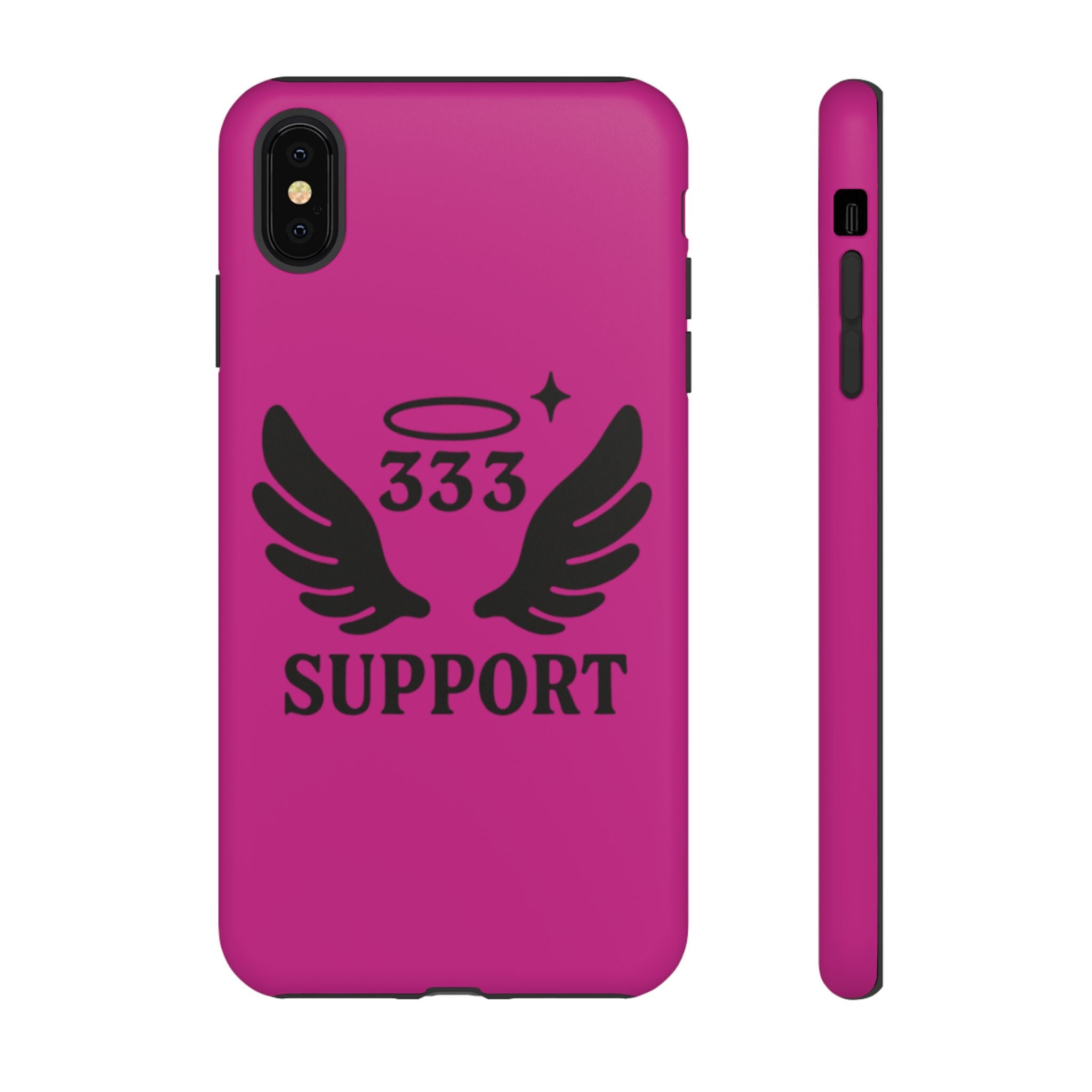 Black & Pink 333 Support Phone Case