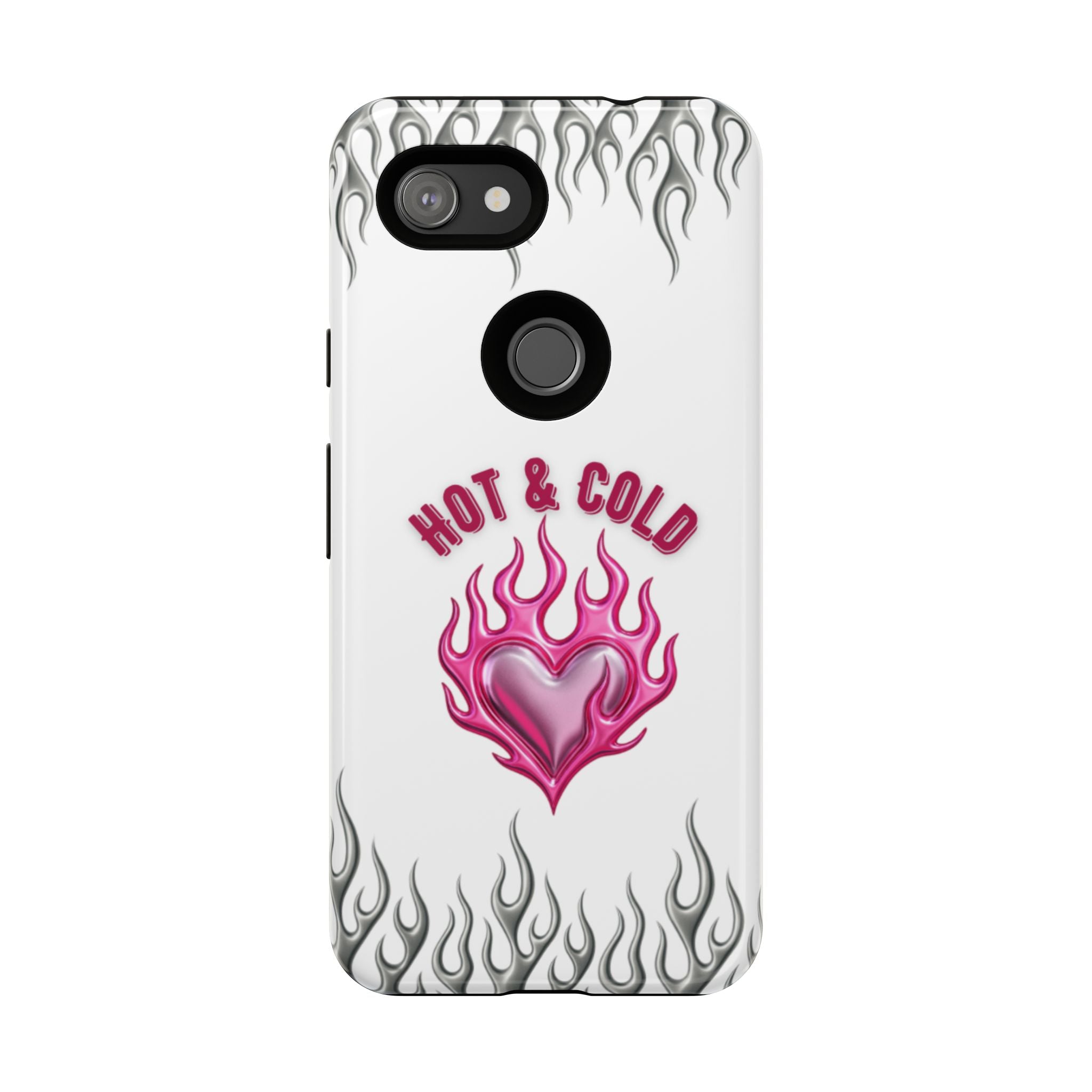Hot & Cold Pink Flame Tough Phone Case