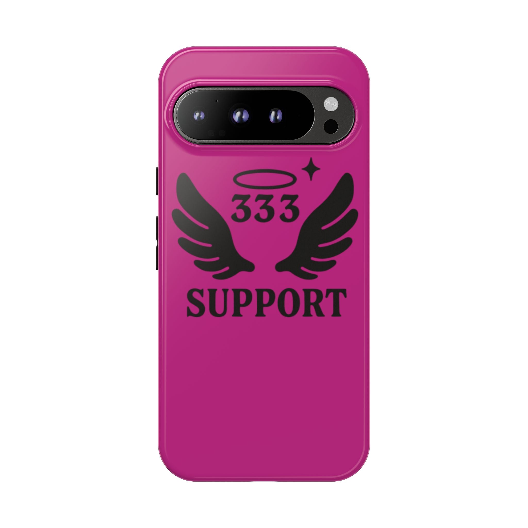 Black & Pink 333 Support Phone Case
