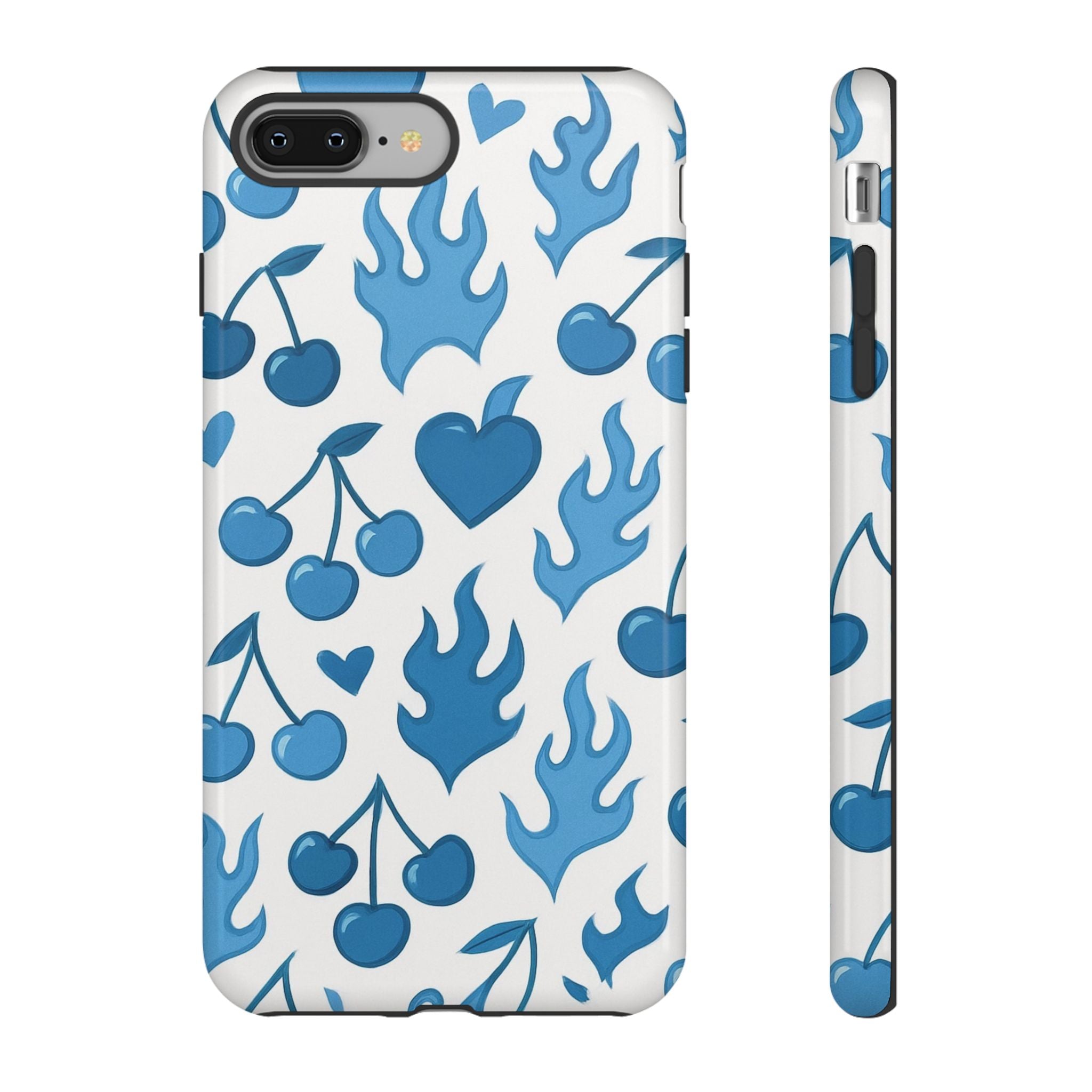 Blue Flaming Heart Phone Case
