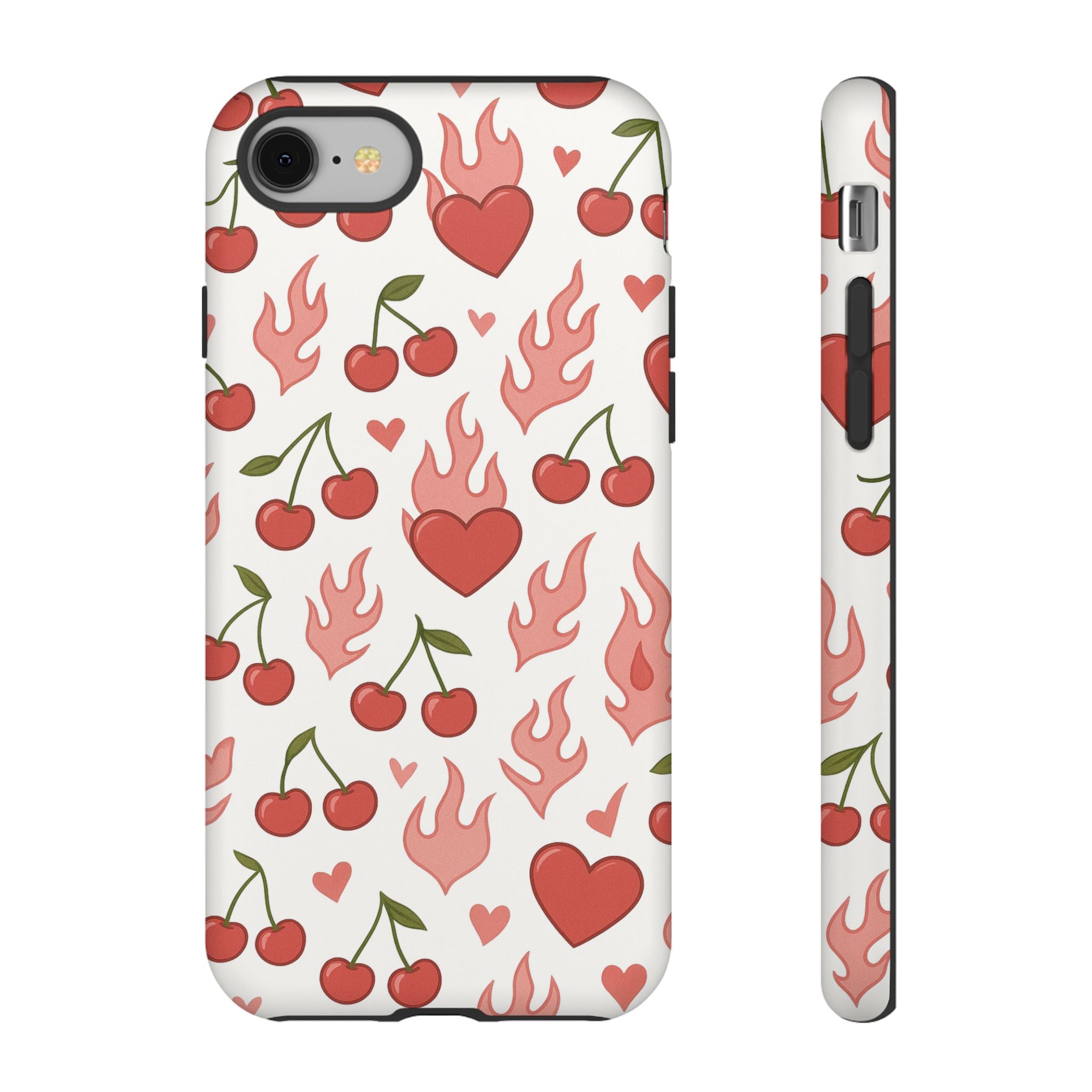 Pink Flaming Heart Phone Case