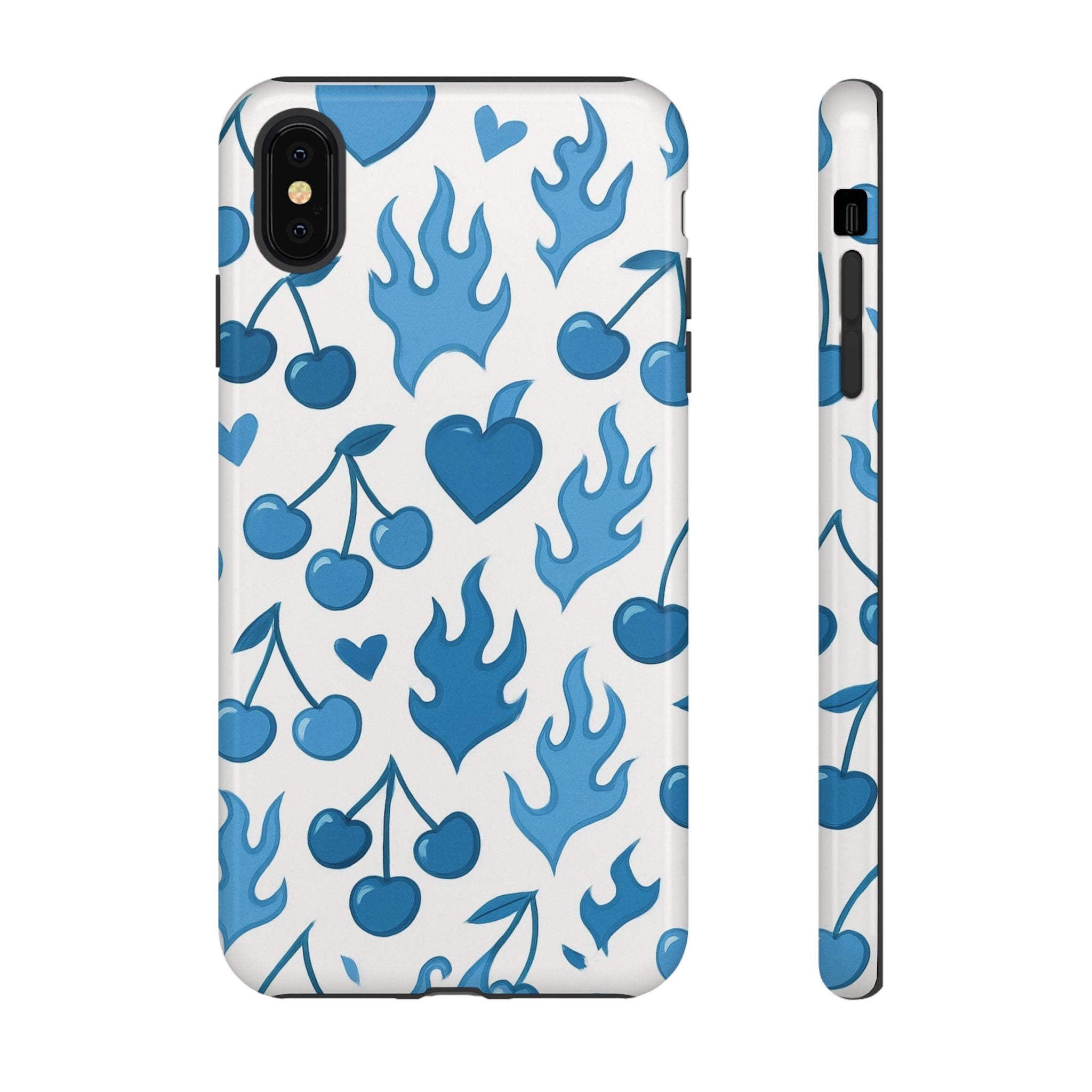 Blue Flaming Heart Phone Case