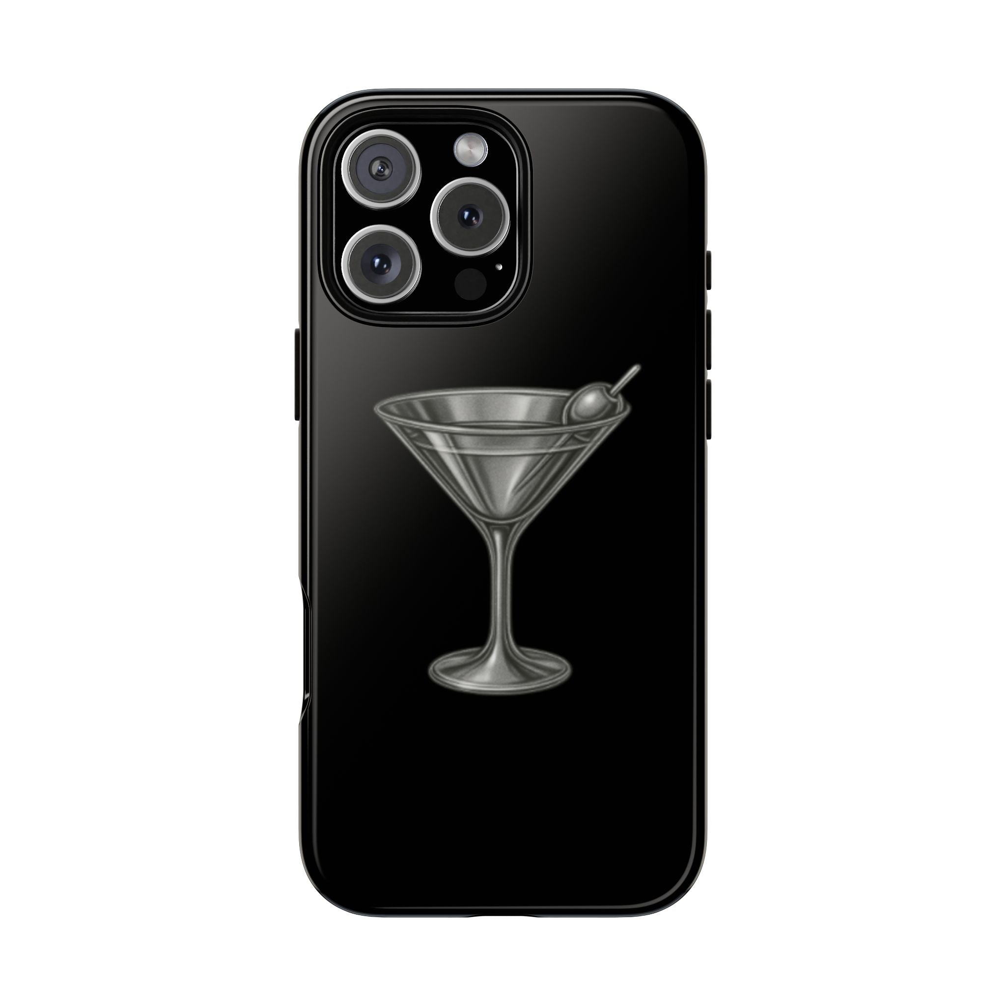 Silver Martini Tough Case Black