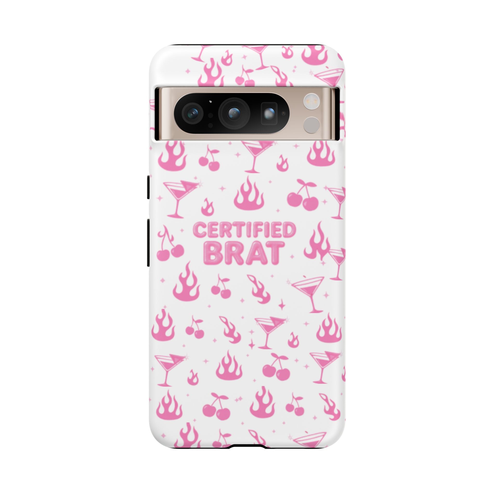 Certified Brat Pink Pattern Phone Case