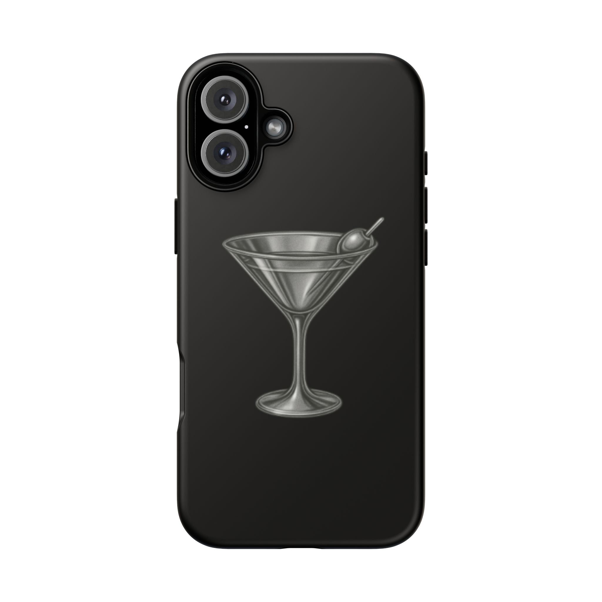 Silver Martini Tough Case Black
