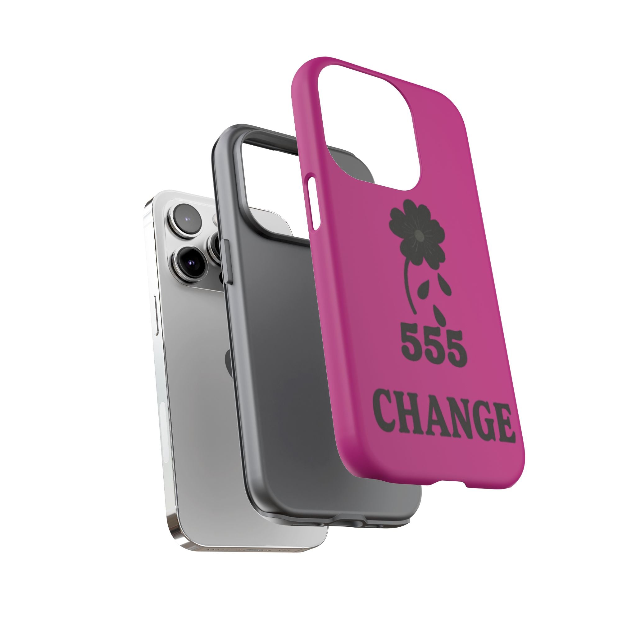 Black & Pink 555 Change Phone Case