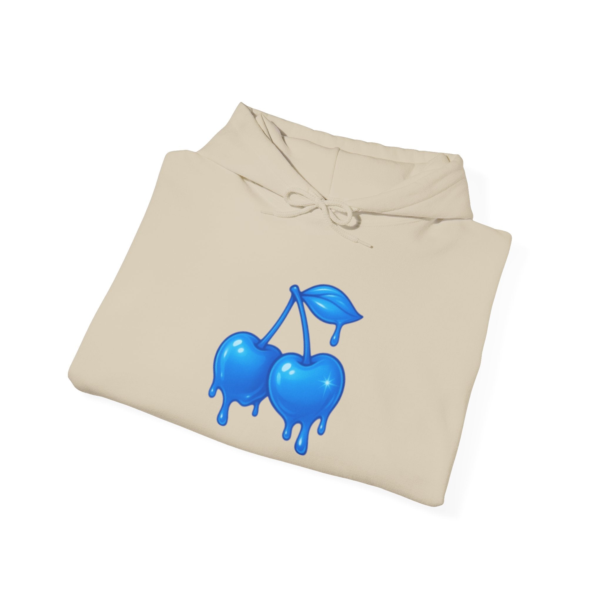 Dripping Blue Cherries Hoodie