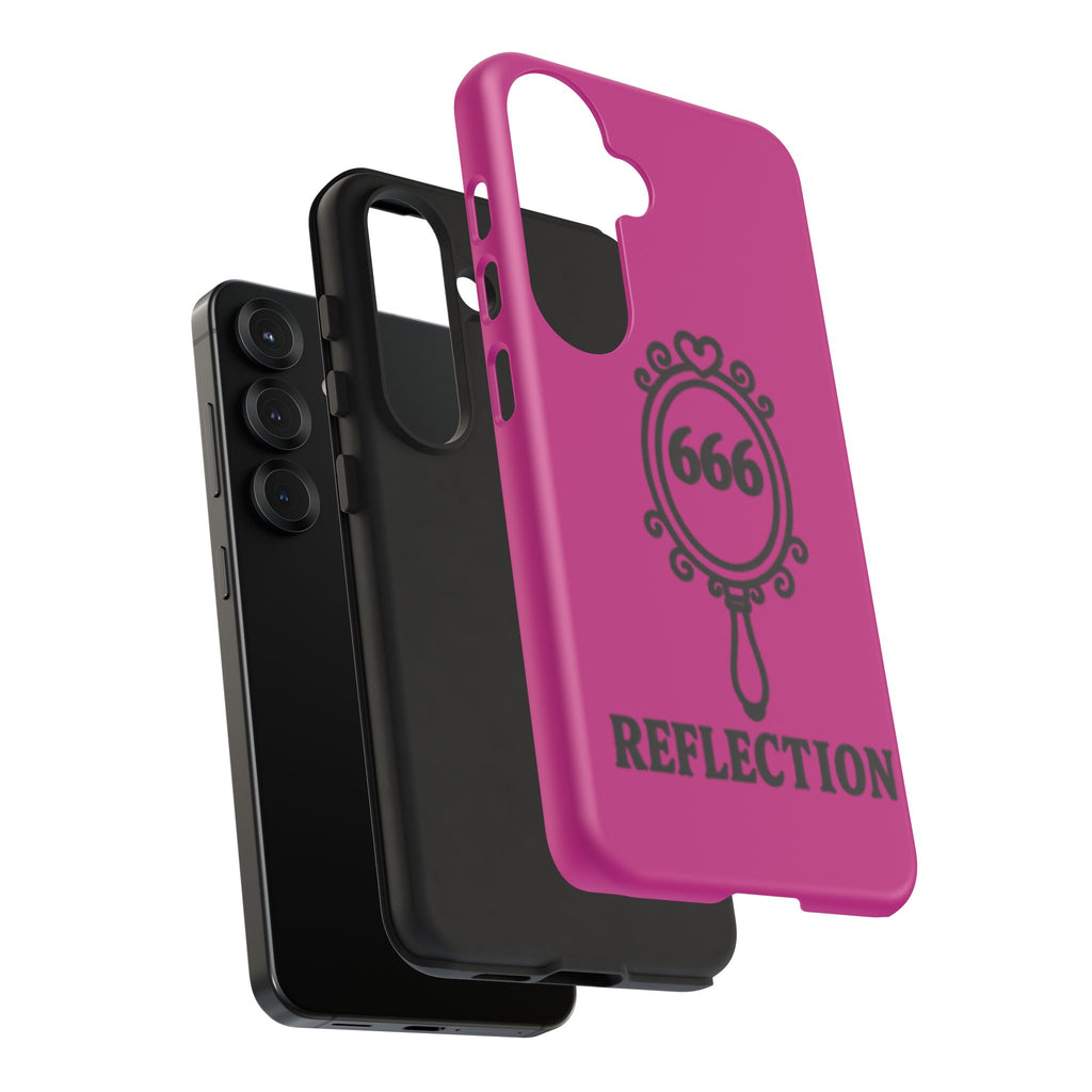 Black & Pink 666 Reflection Phone Case