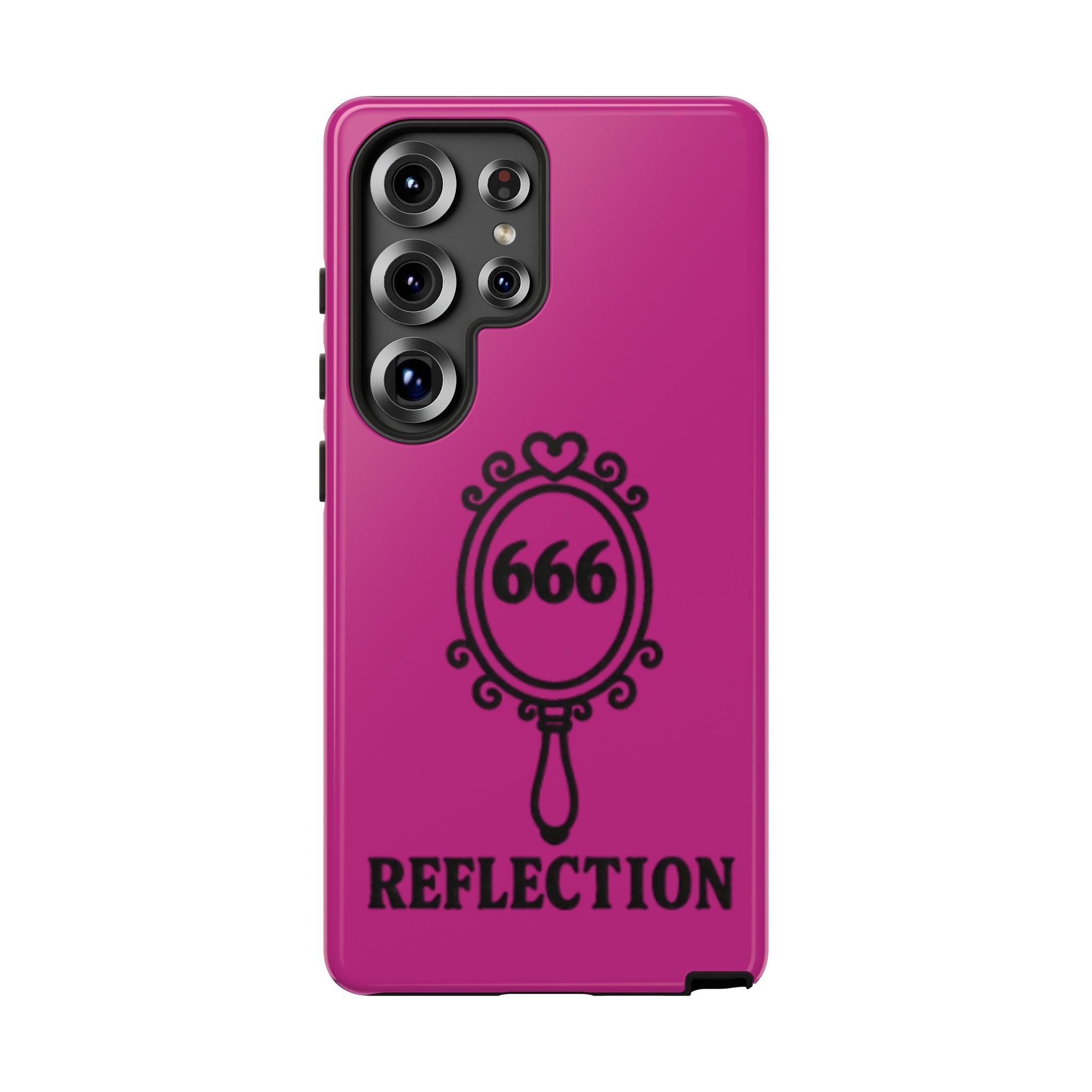 Black & Pink 666 Reflection Phone Case