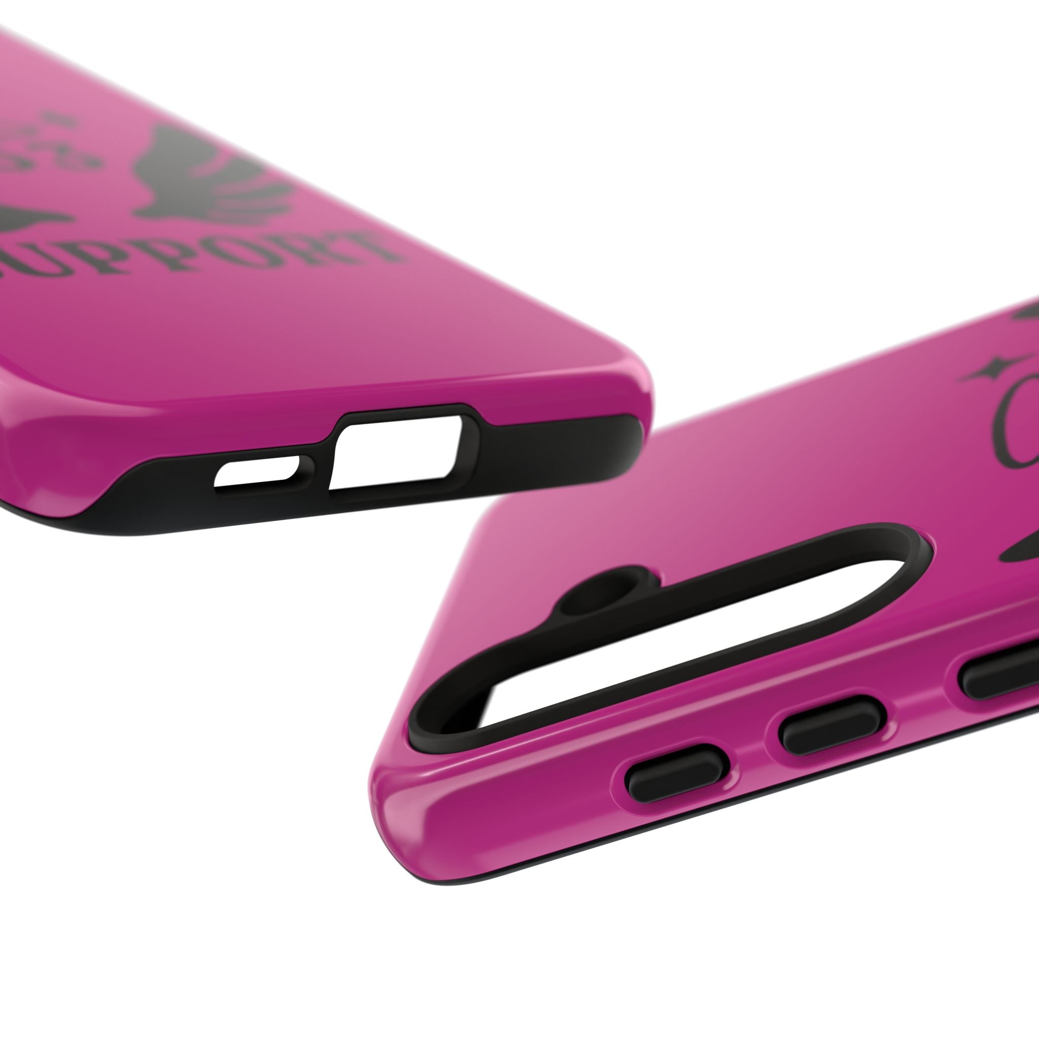 Black & Pink 333 Support Phone Case