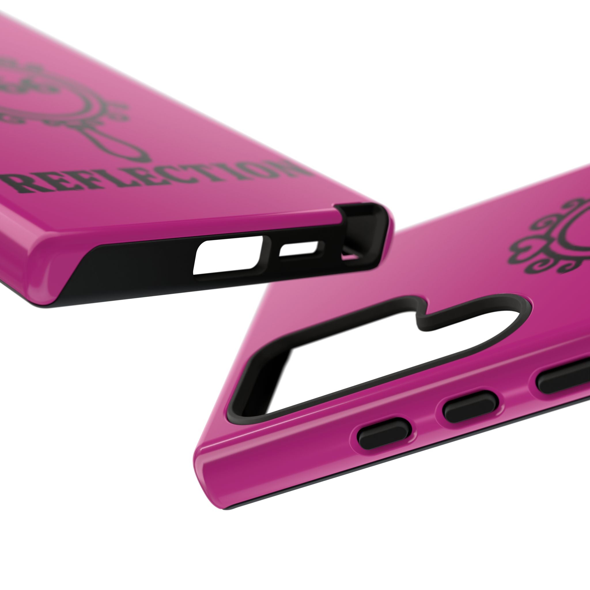 Black & Pink 666 Reflection Phone Case