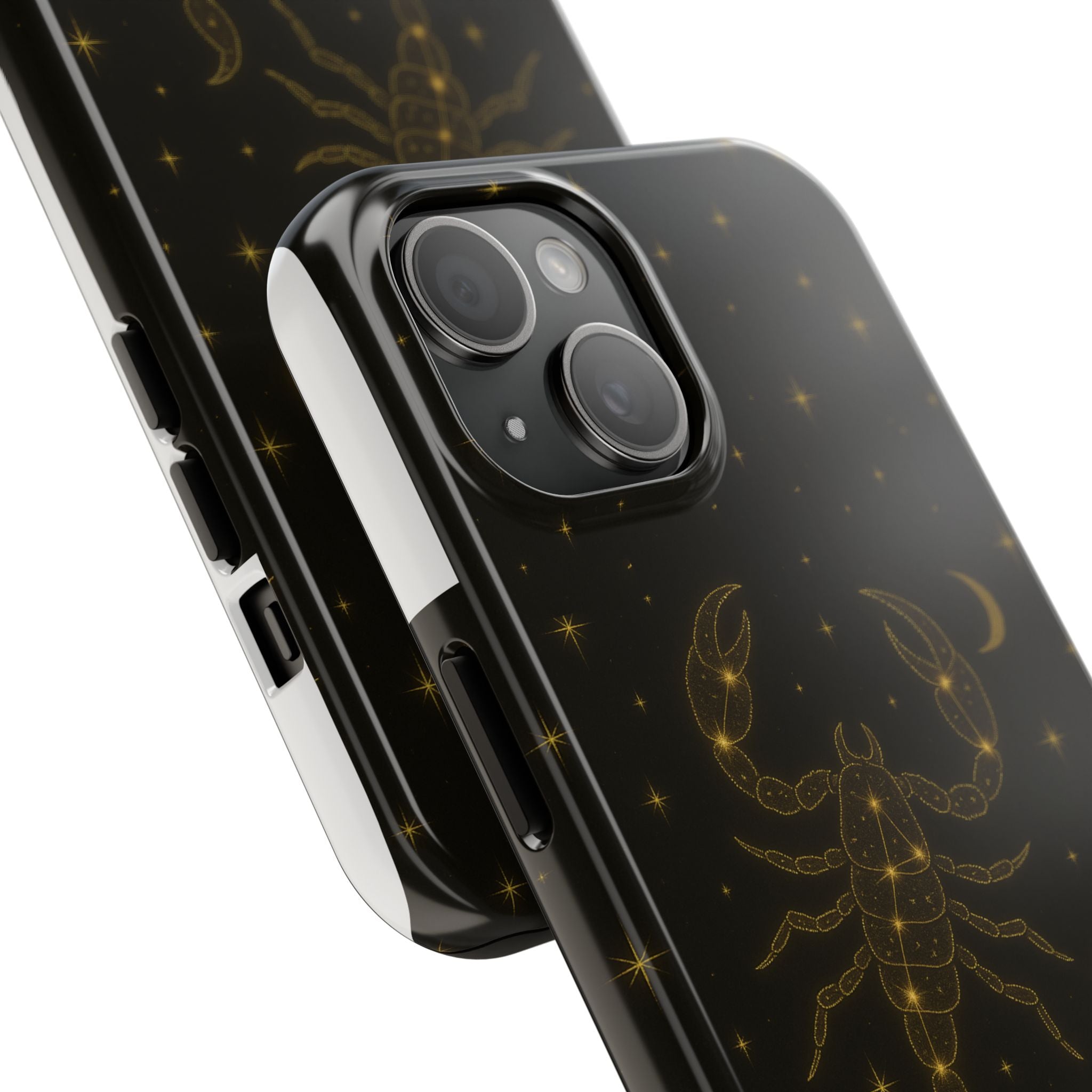 Scorpio Constellation Tough Phone Case — Black & Gold Zodiac Protection