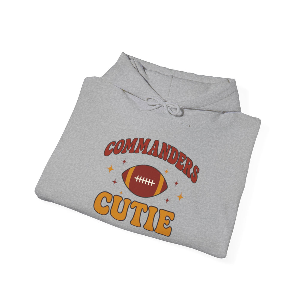 Hoodie — "Commanders Cutie" Football Graphic Pullover