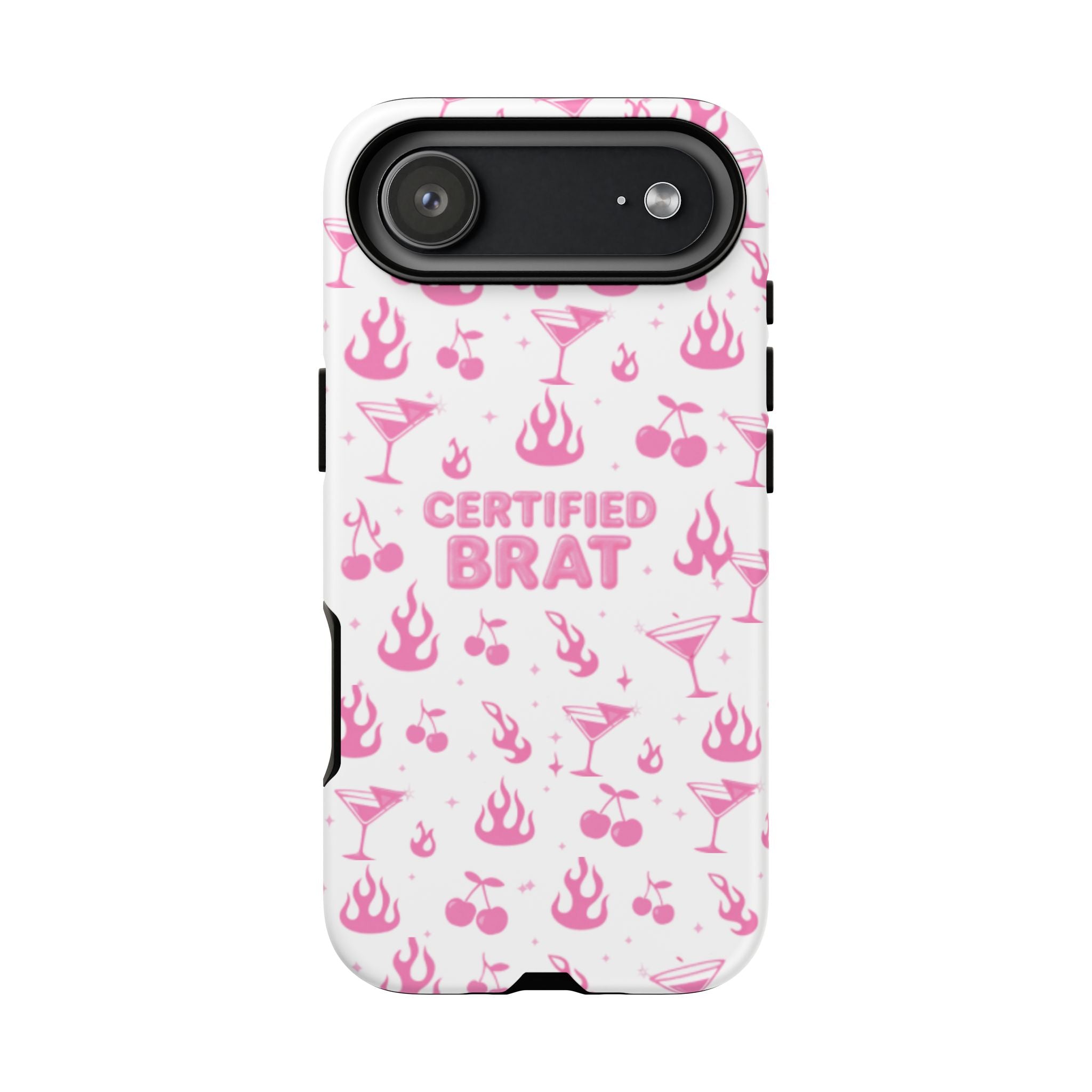 Certified Brat Pink Pattern Phone Case