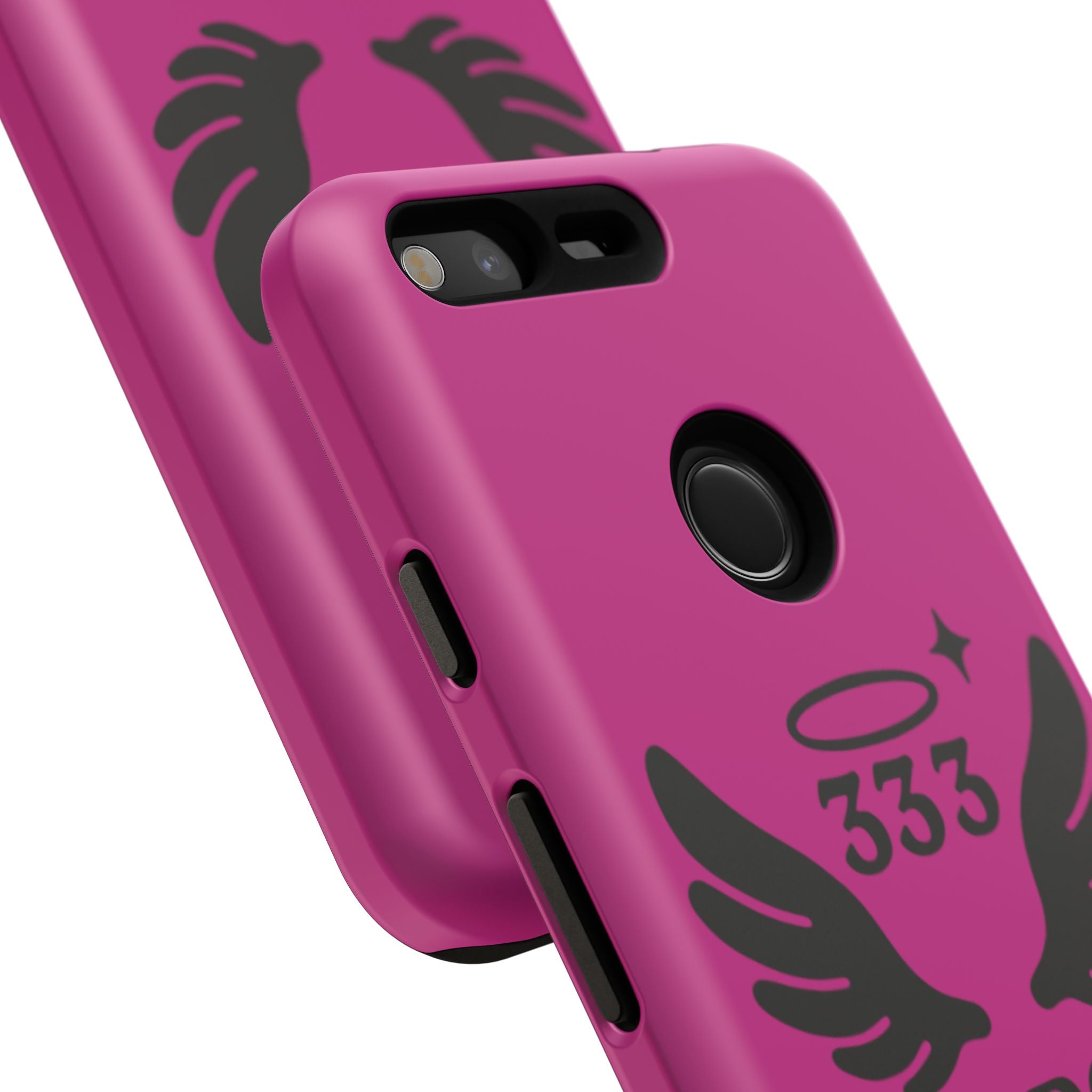 Black & Pink 333 Support Phone Case