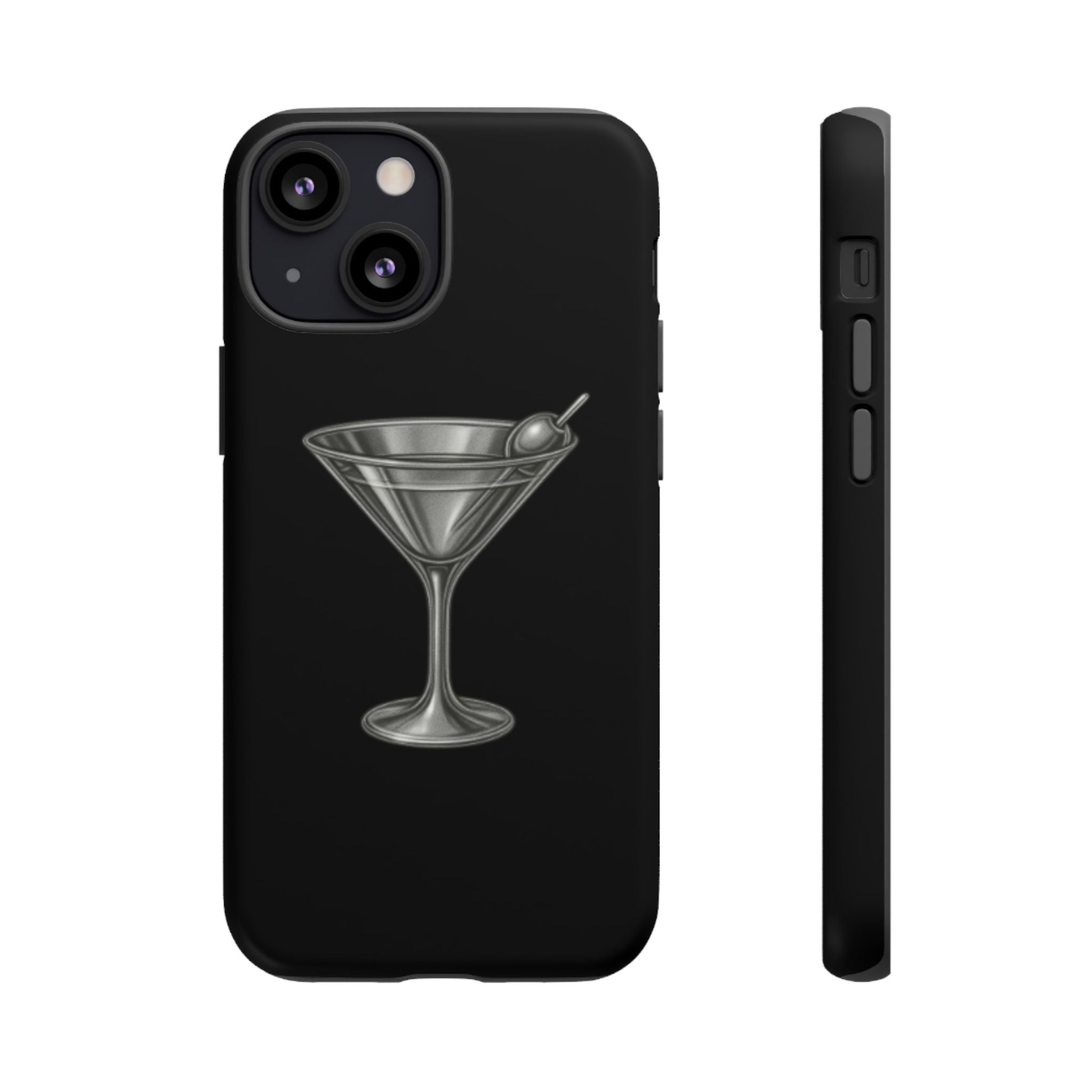 Silver Martini Tough Case Black