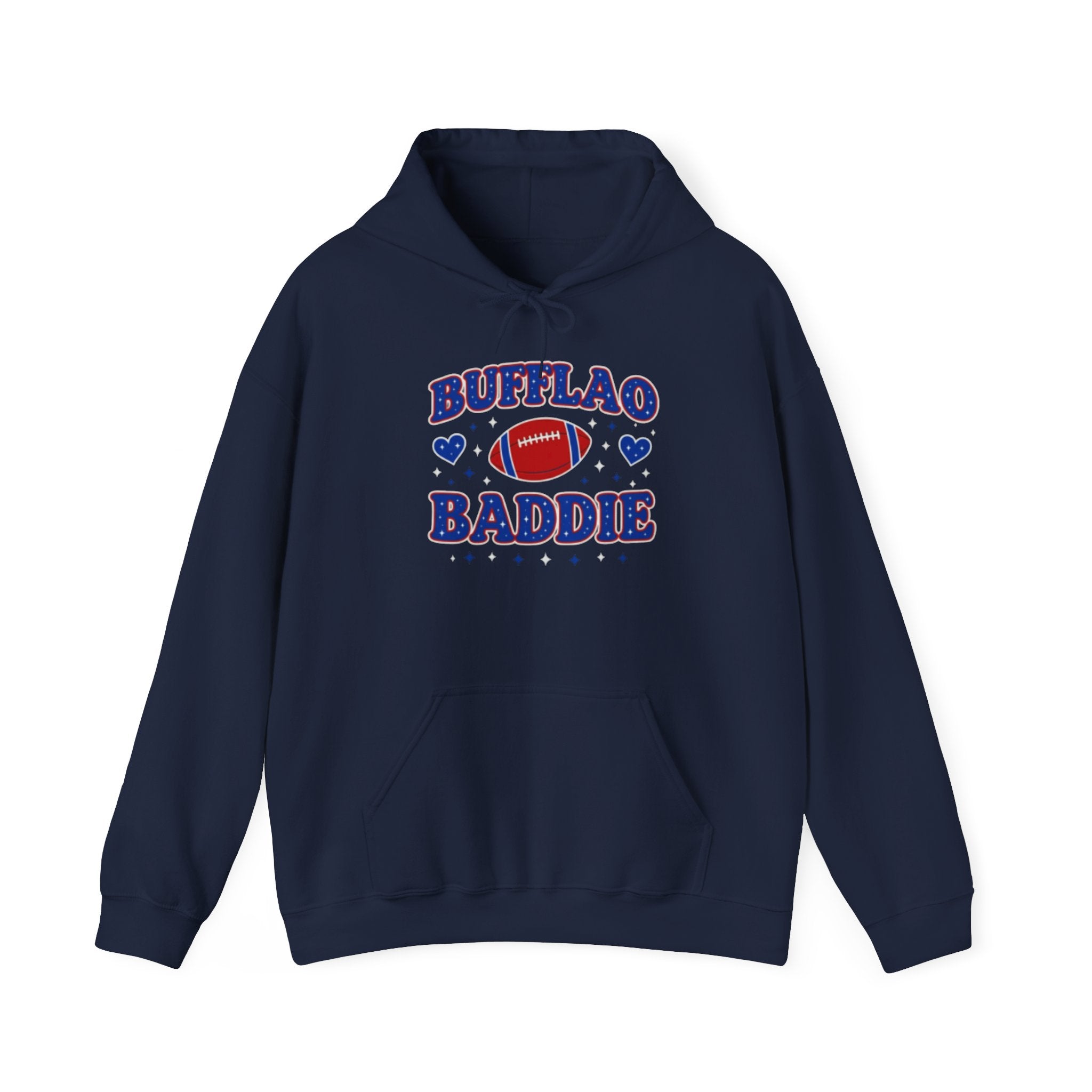 Bufflao Baddie Football Hoodie — Funny Buffalo Football Fan Pullover