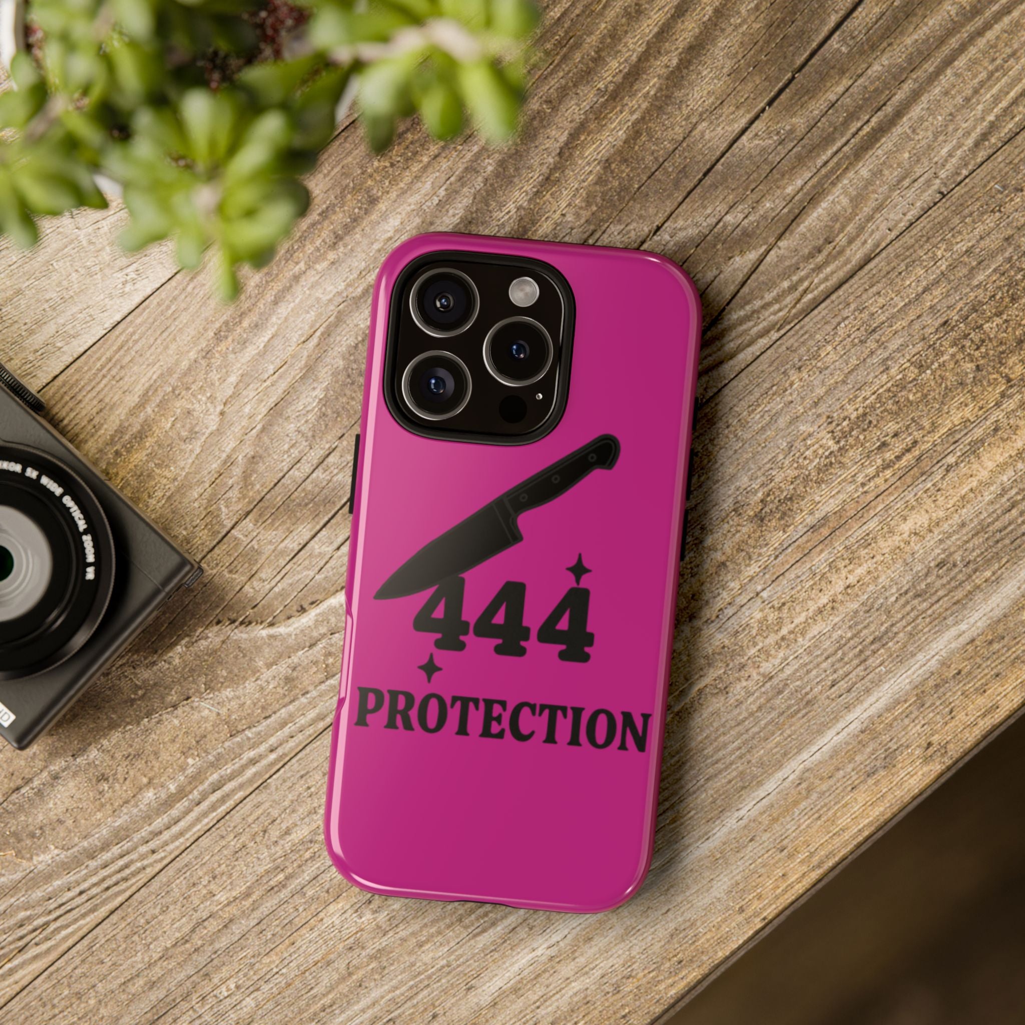Black & Pink 444 Protection Phone Case