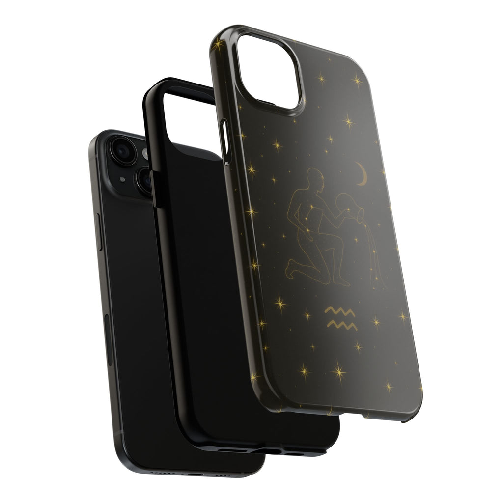 Aquarius Constellation Tough Phone Case — Zodiac Water-Bearer Astrology Design