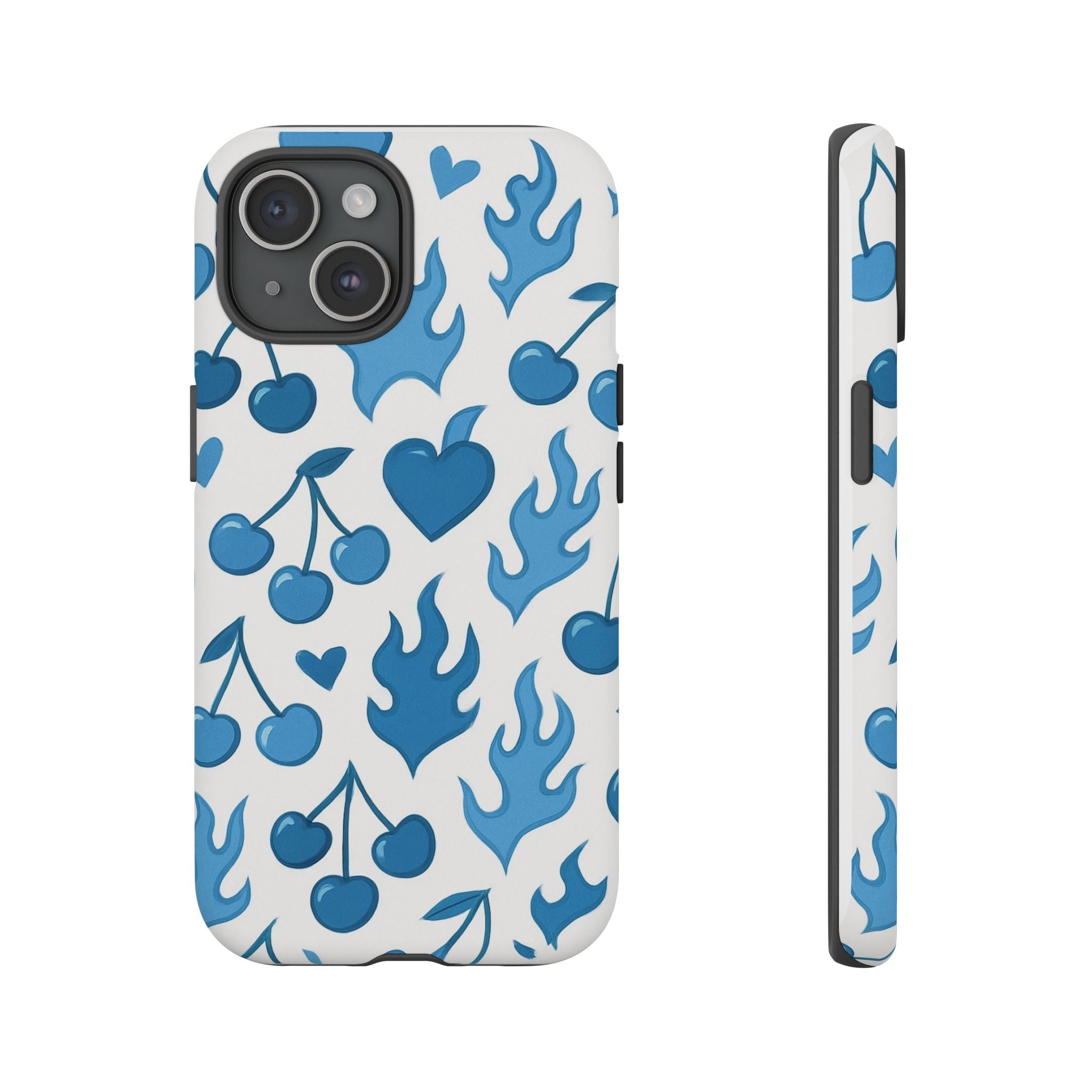 Blue Flaming Heart Phone Case