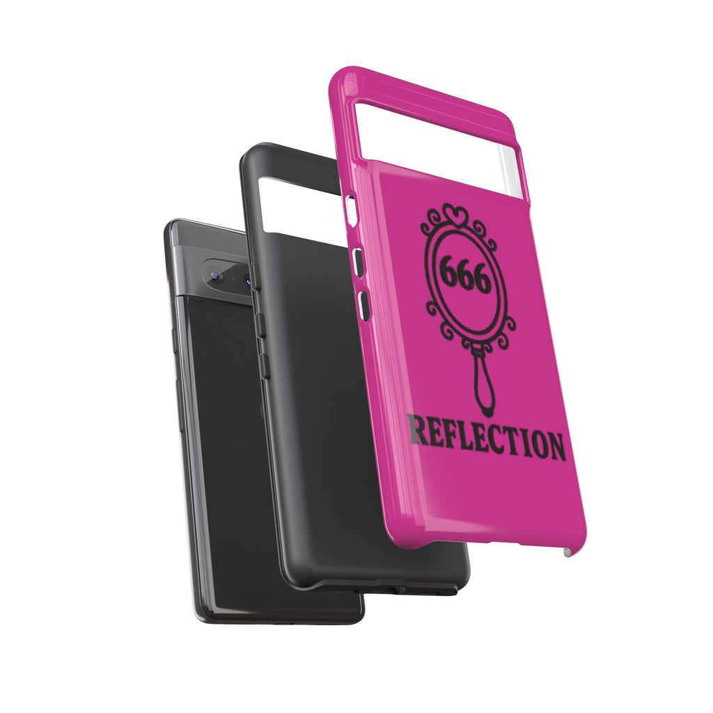 Black & Pink 666 Reflection Phone Case