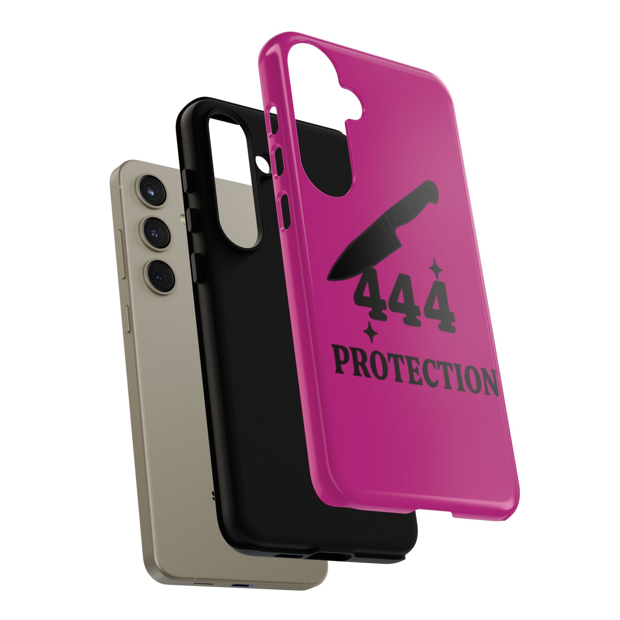 Black & Pink 444 Protection Phone Case