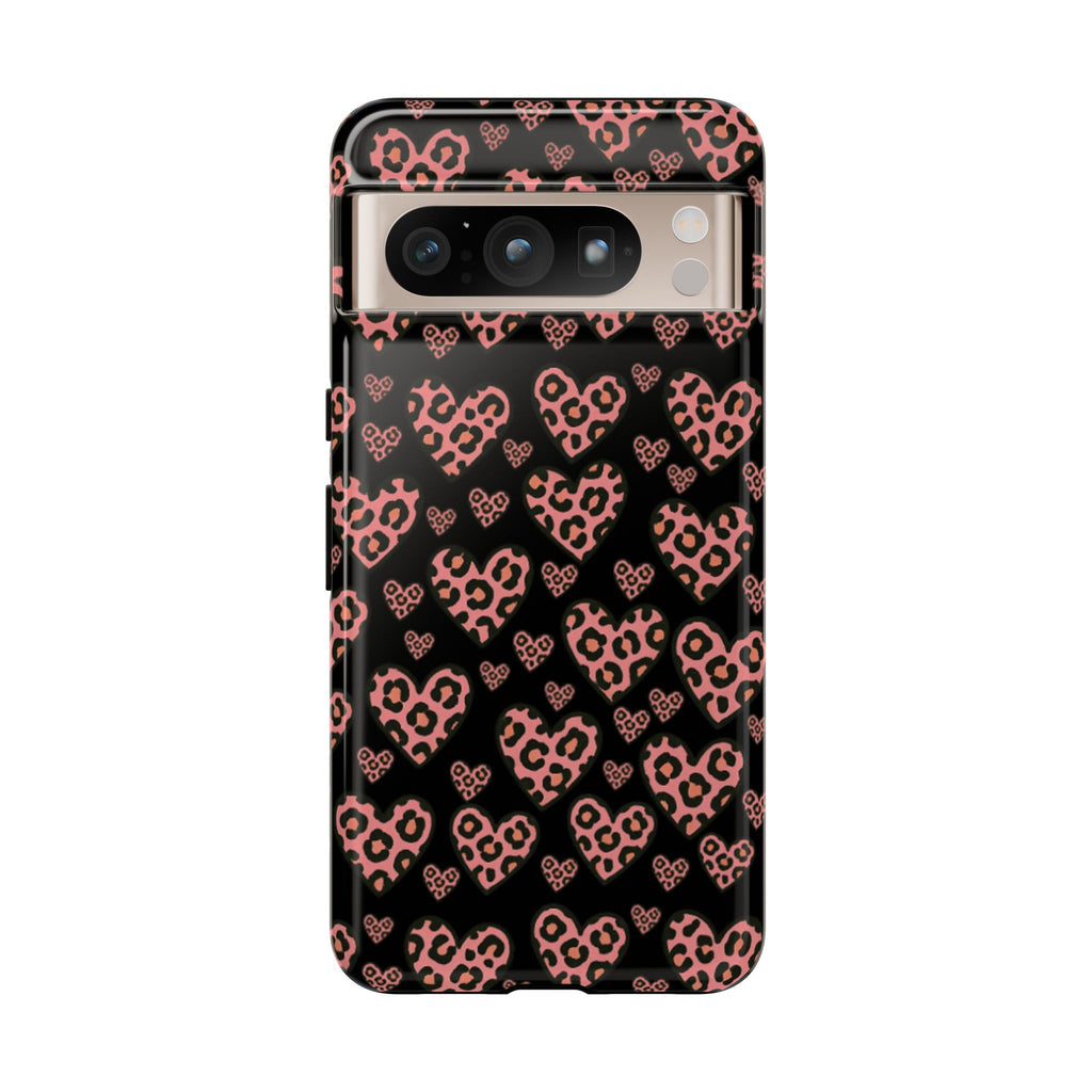 Leopard Heart Phone Case
