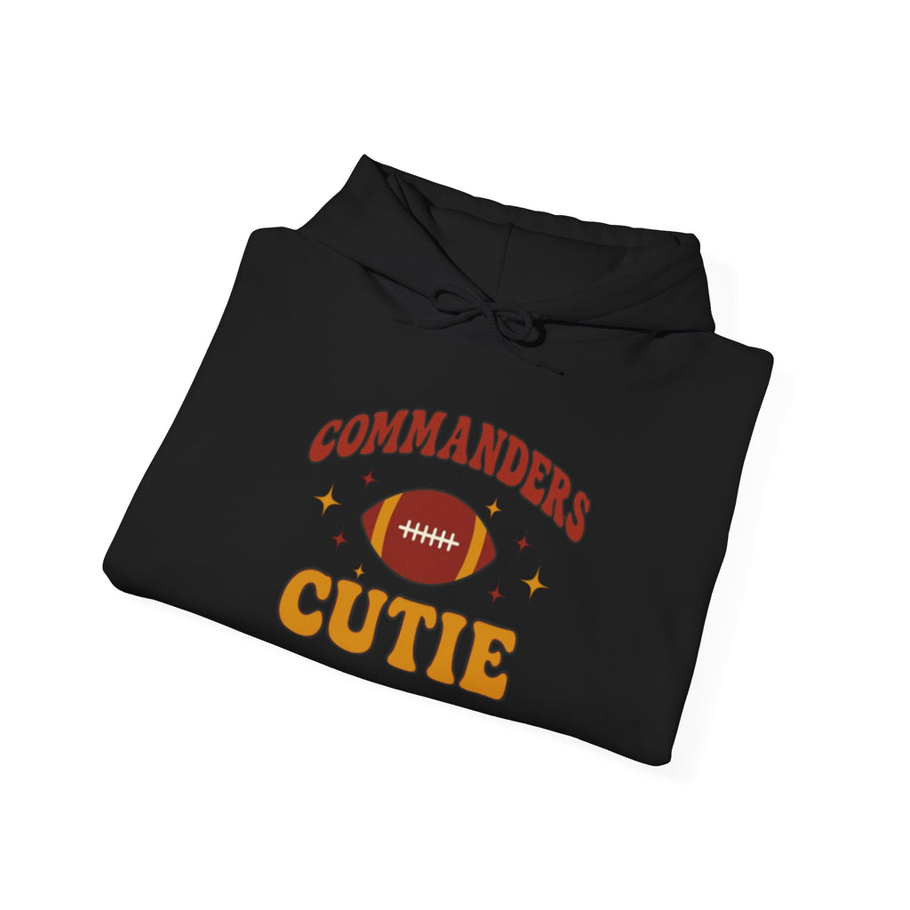 Hoodie — "Commanders Cutie" Football Graphic Pullover