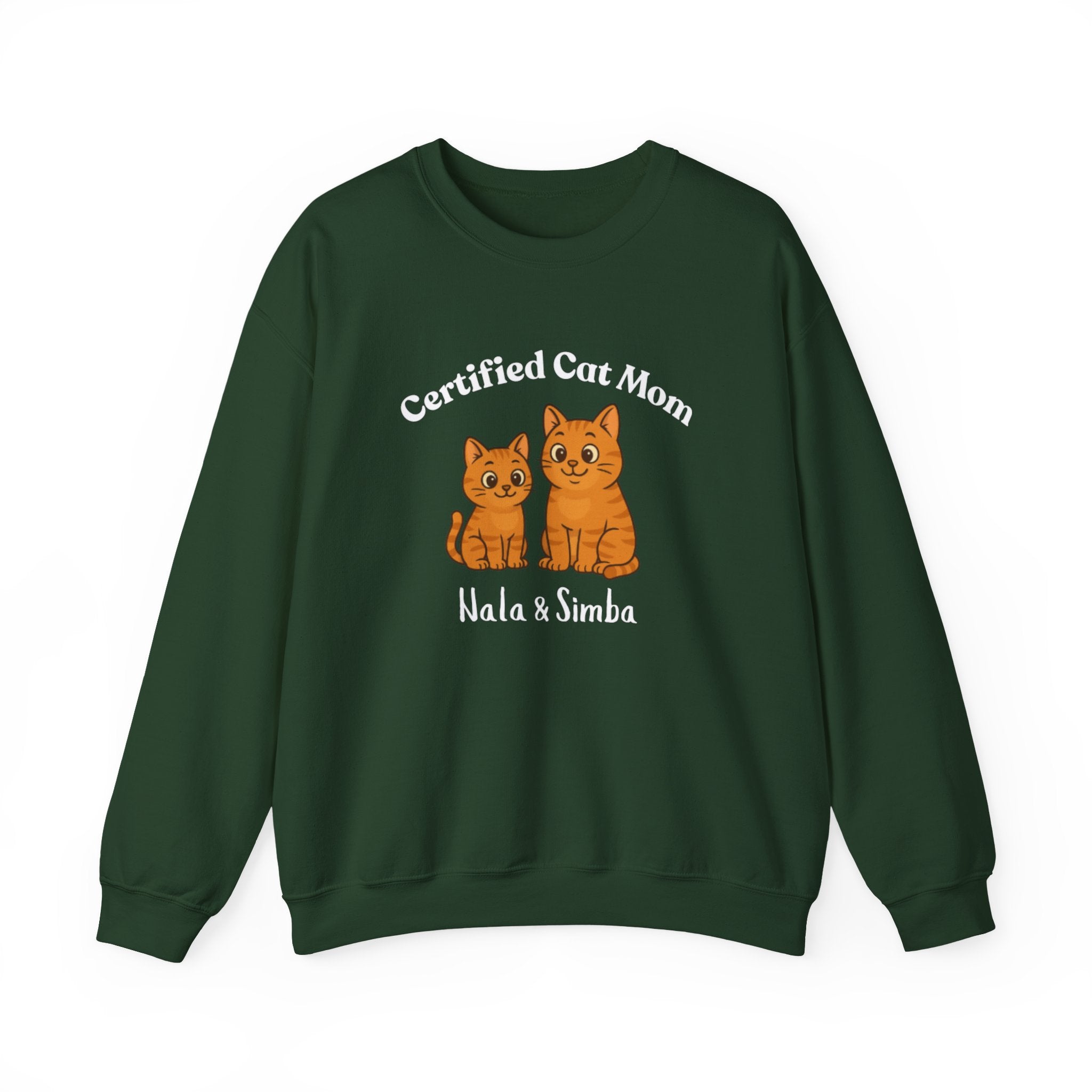 Custom Pet Sweatshirt — "Certified Cat Mom"