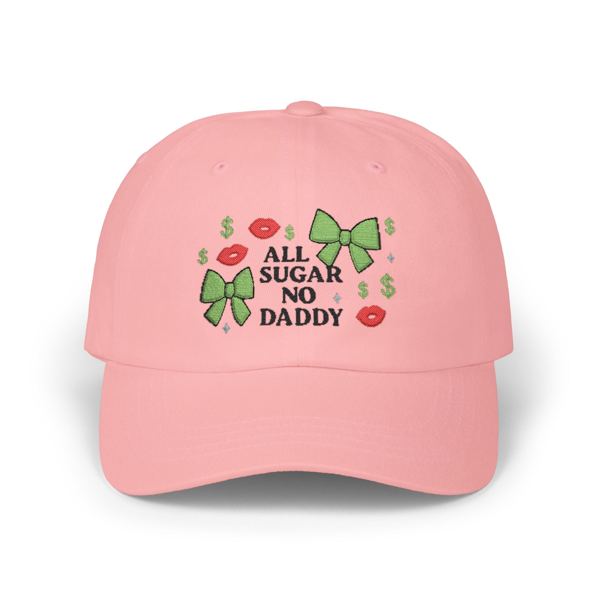 "All Sugar No Daddy" Money Bows Graphic Dad Cap