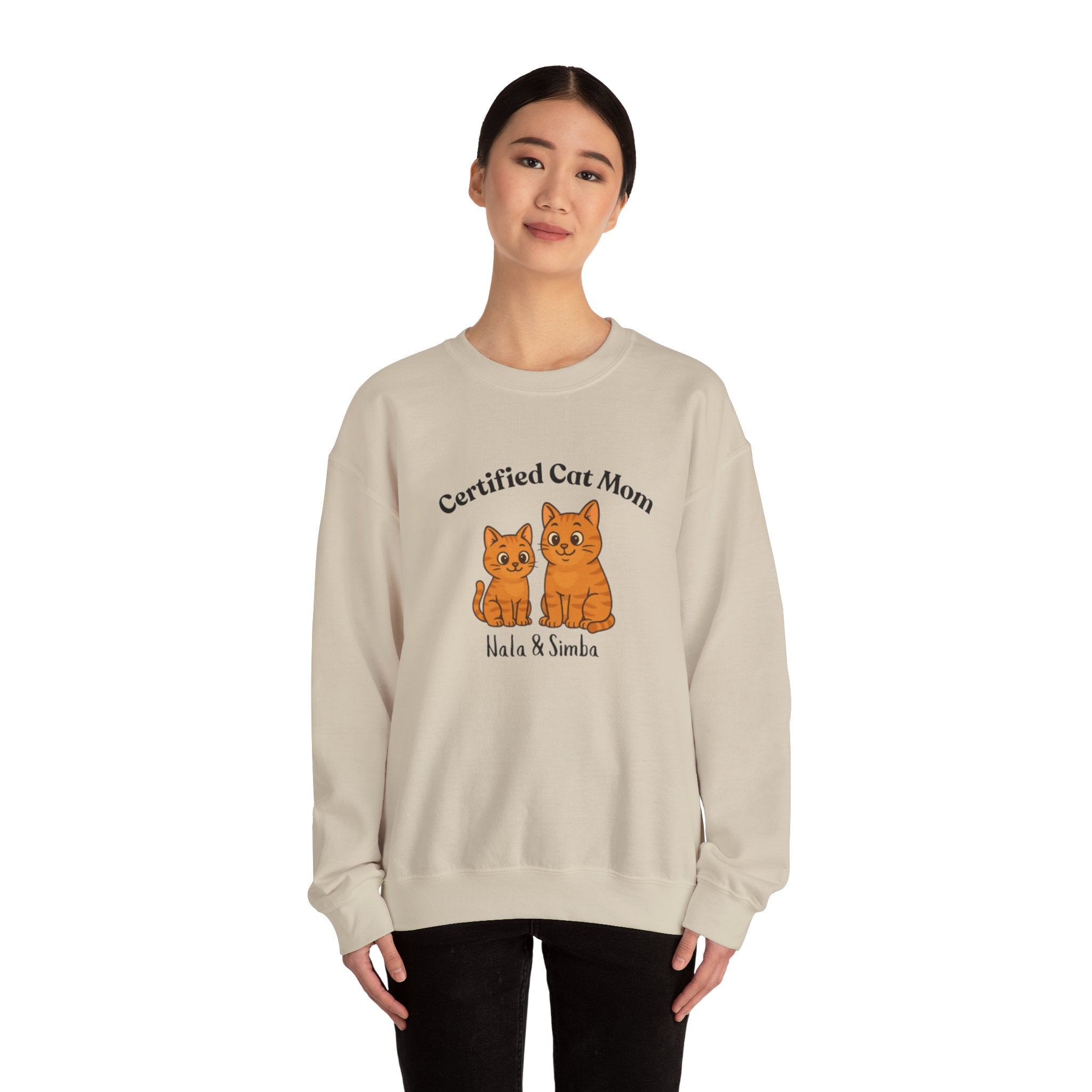Custom Pet Sweatshirt — "Certified Cat Mom"