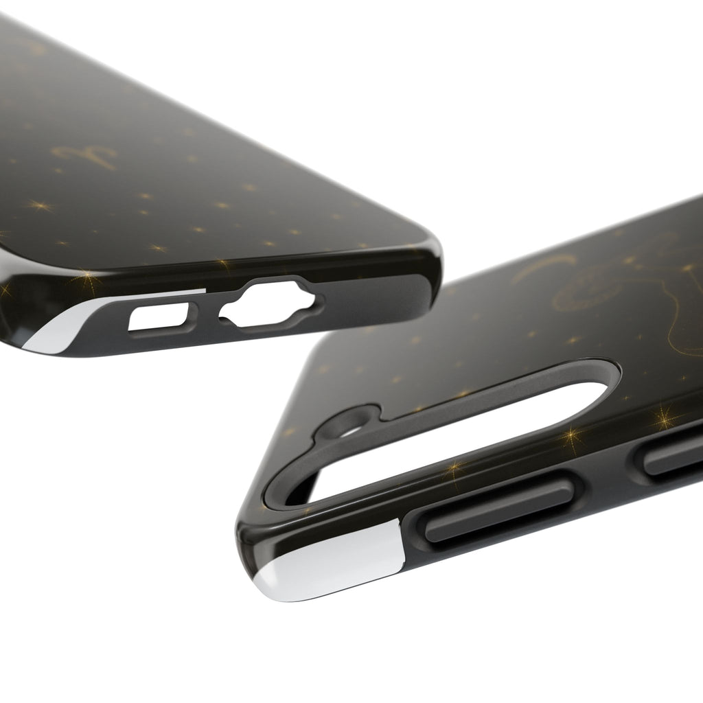 Aries Constellation Tough Phone Case — Zodiac Ram Star Map Design