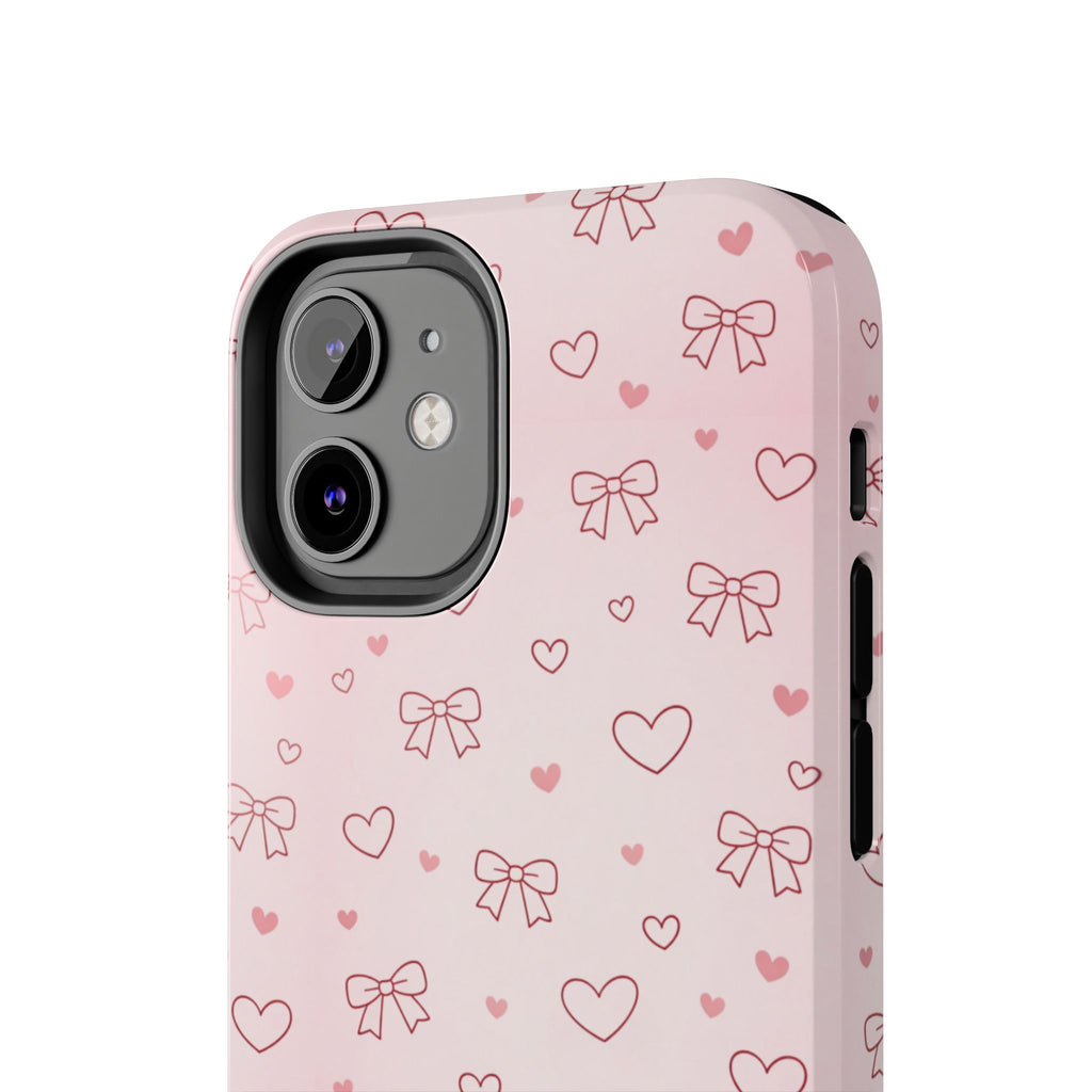 Pink Hearts & Bows Phone Case
