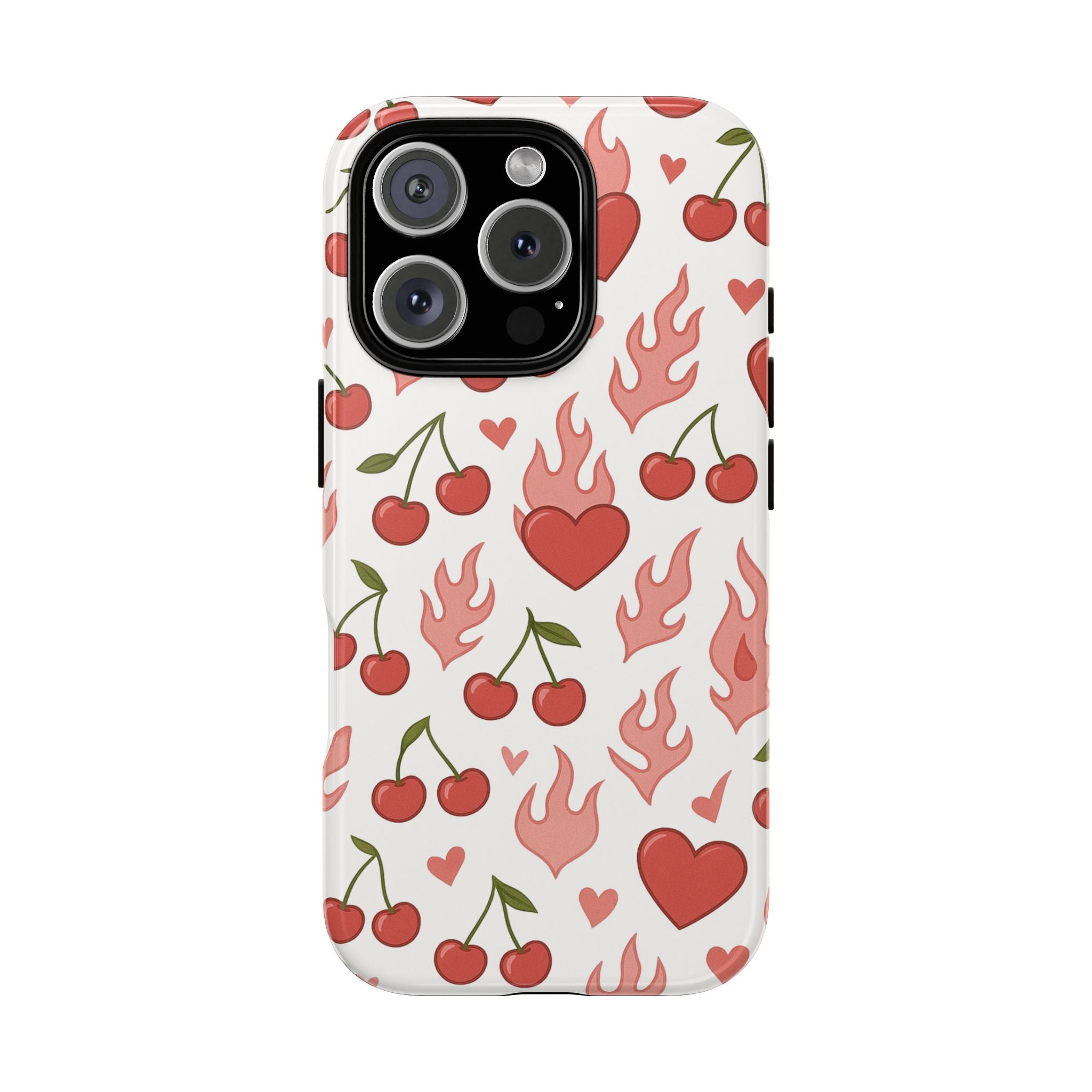 Pink Flaming Heart Phone Case