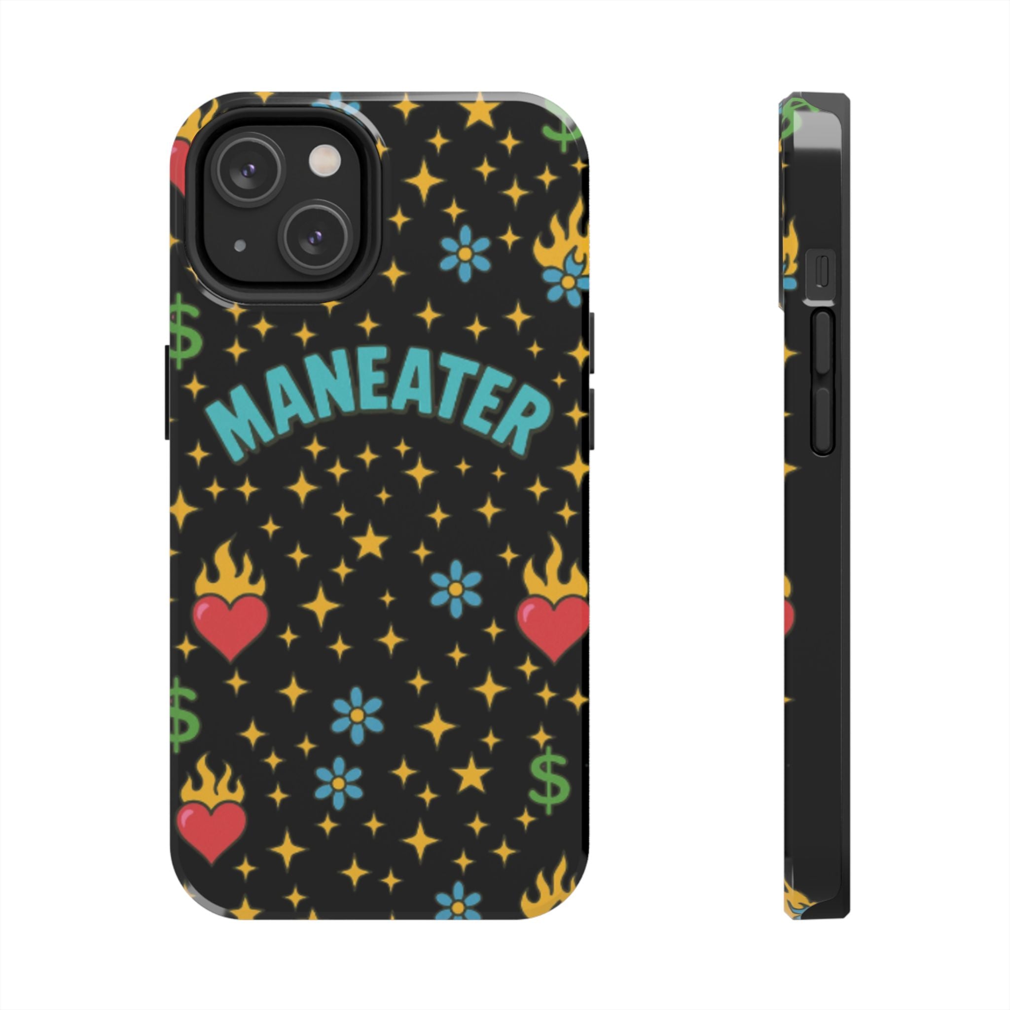 Maneater Flaming Heart Phone Case