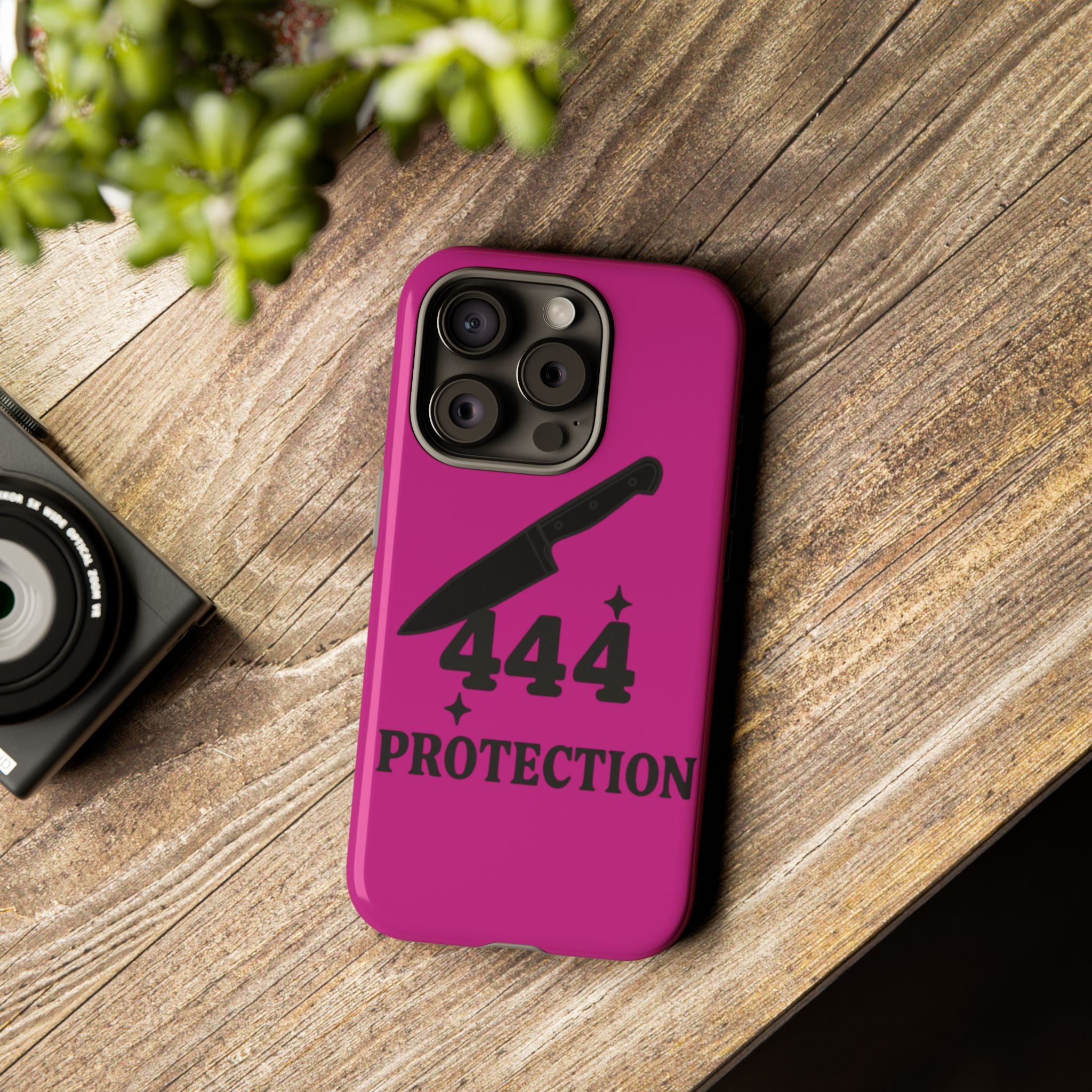 Black & Pink 444 Protection Phone Case