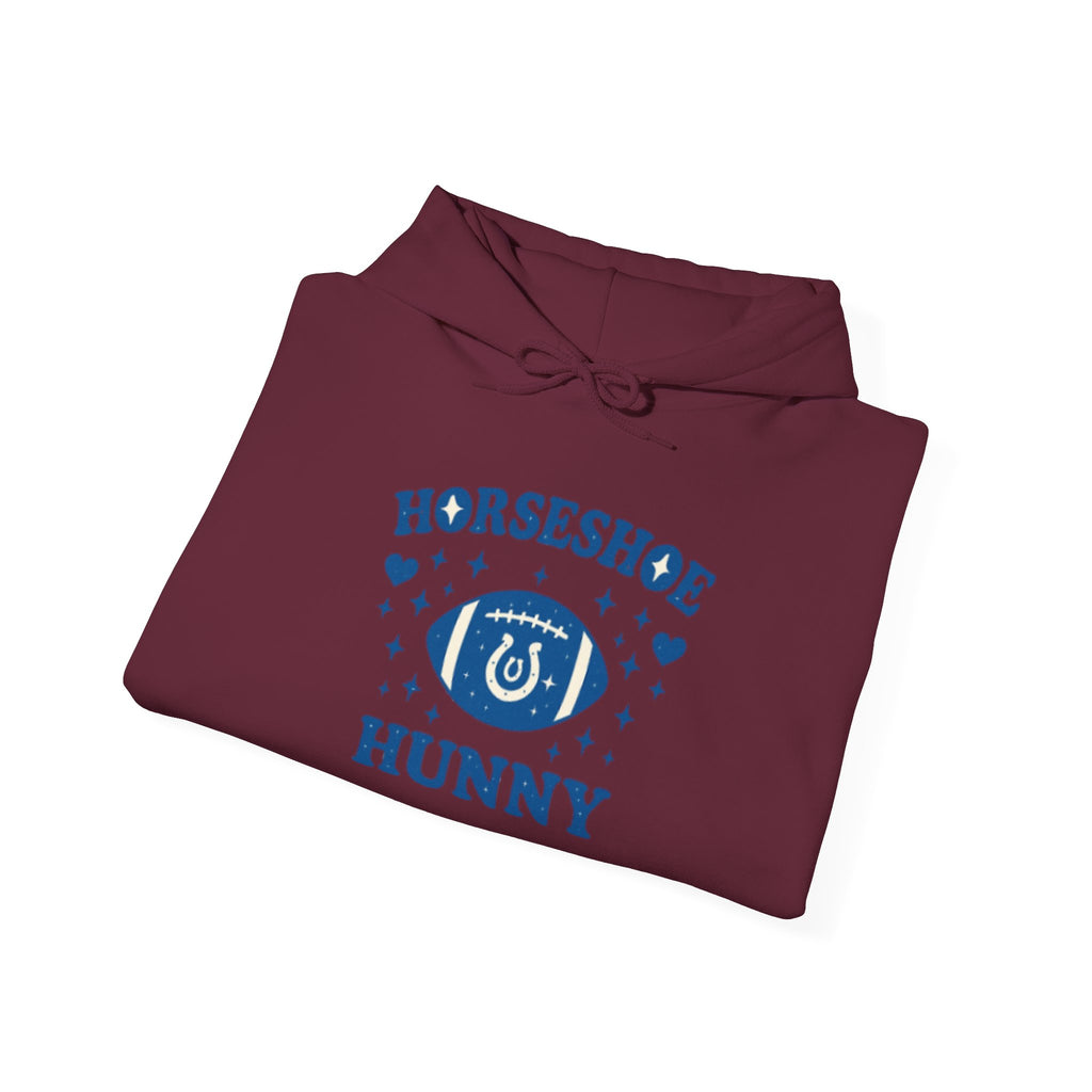 Horseshoe Hunny Hoodie — Lucky Eye Graphic Hooded Sweatshirt Football