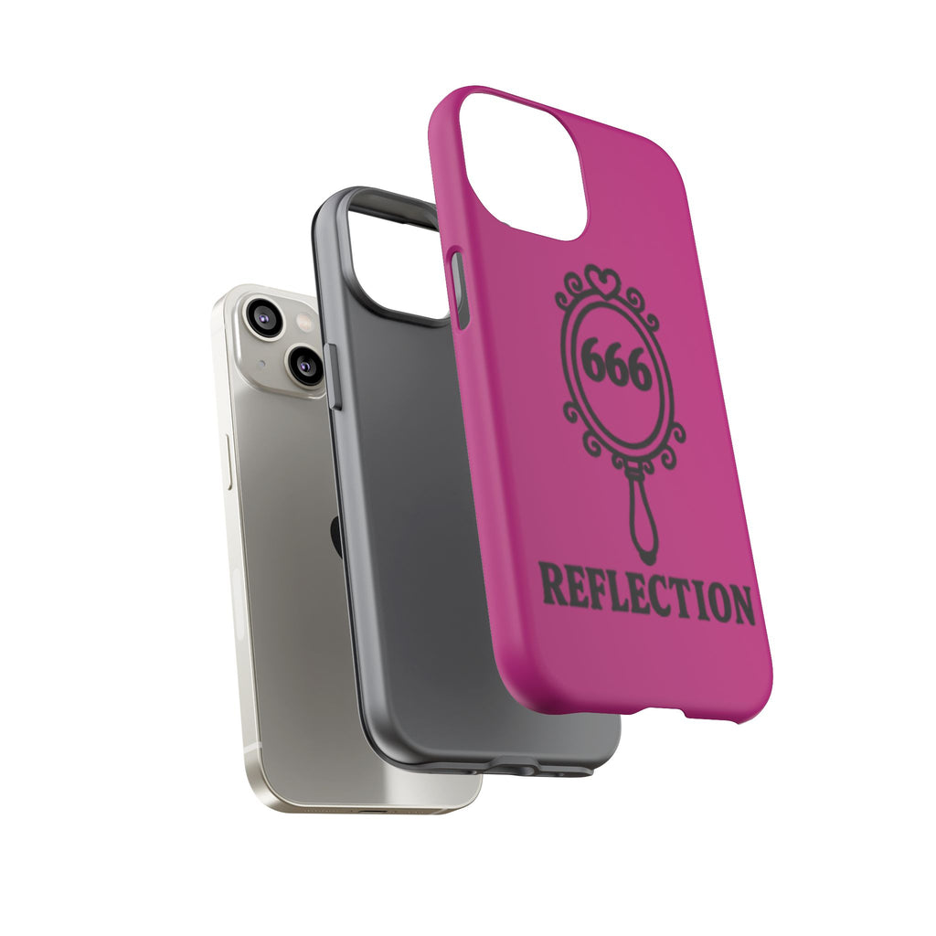 Black & Pink 666 Reflection Phone Case