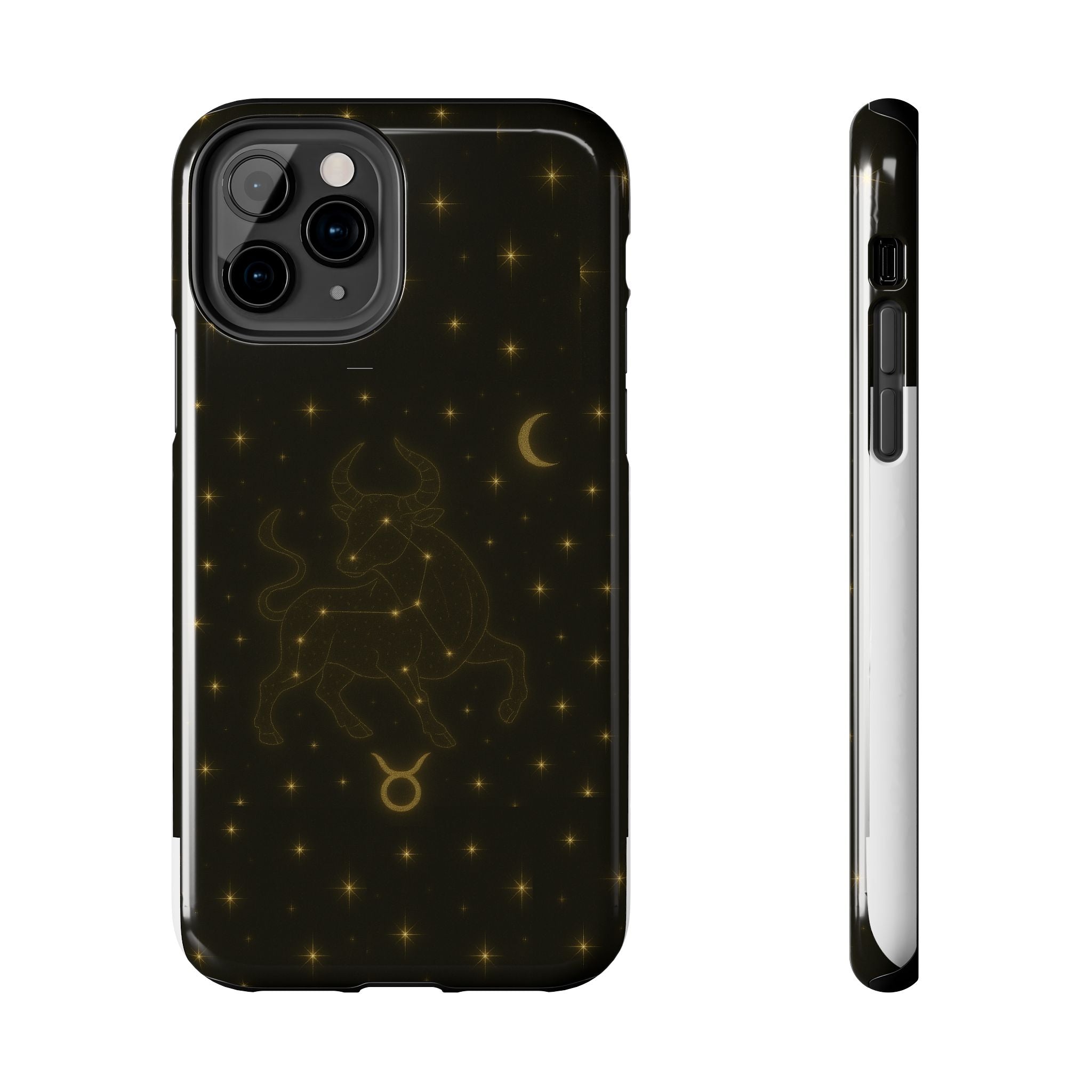 Taurus Constellation Tough Phone Case — Gold Zodiac Bull Phone Case