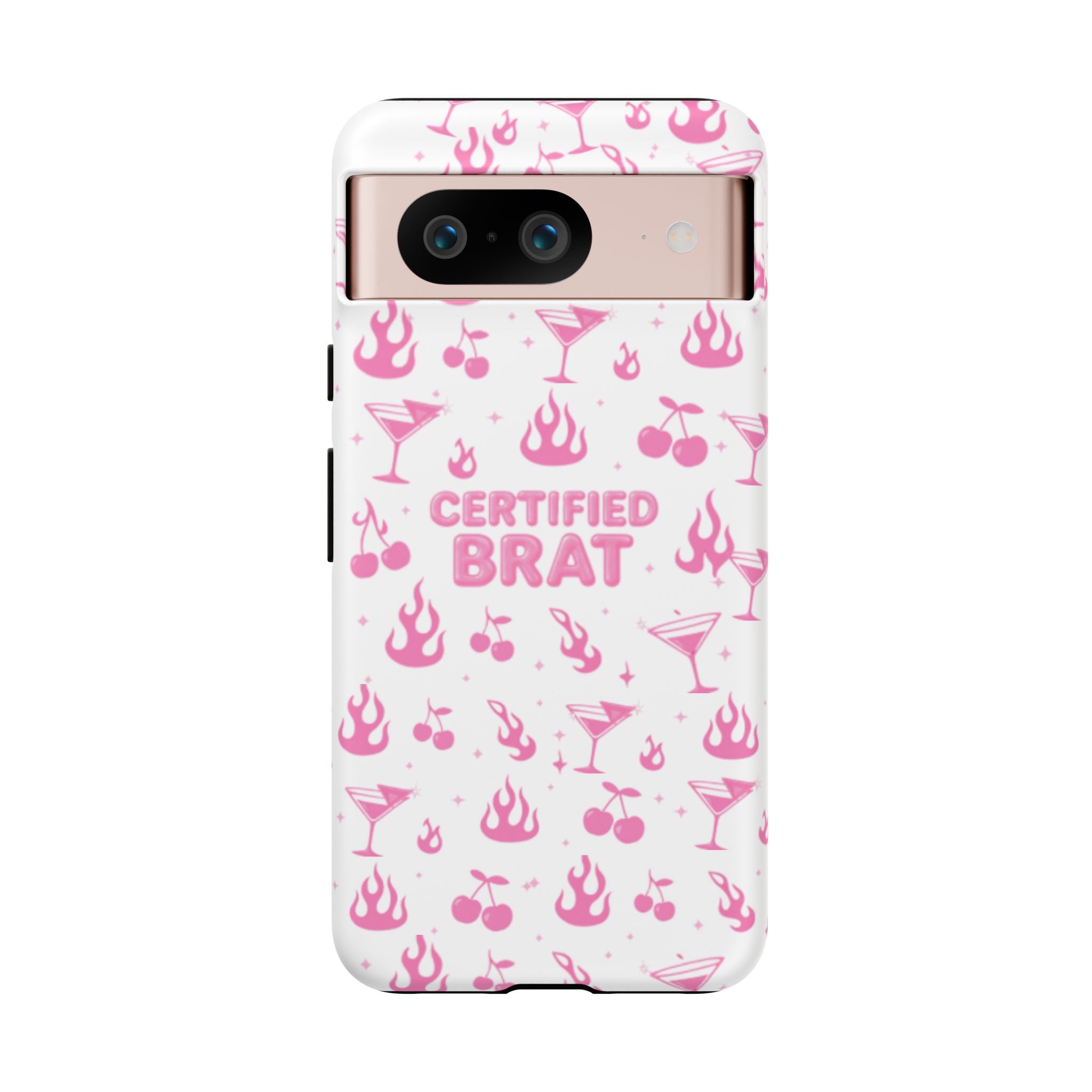 Certified Brat Pink Pattern Phone Case