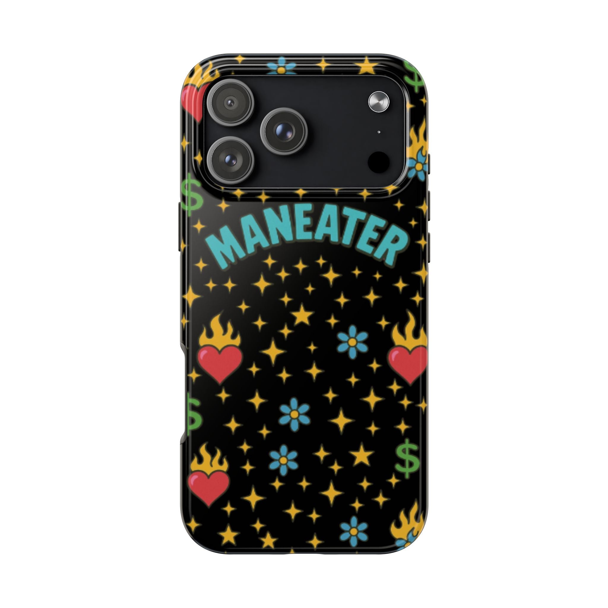 Maneater Flaming Heart Phone Case