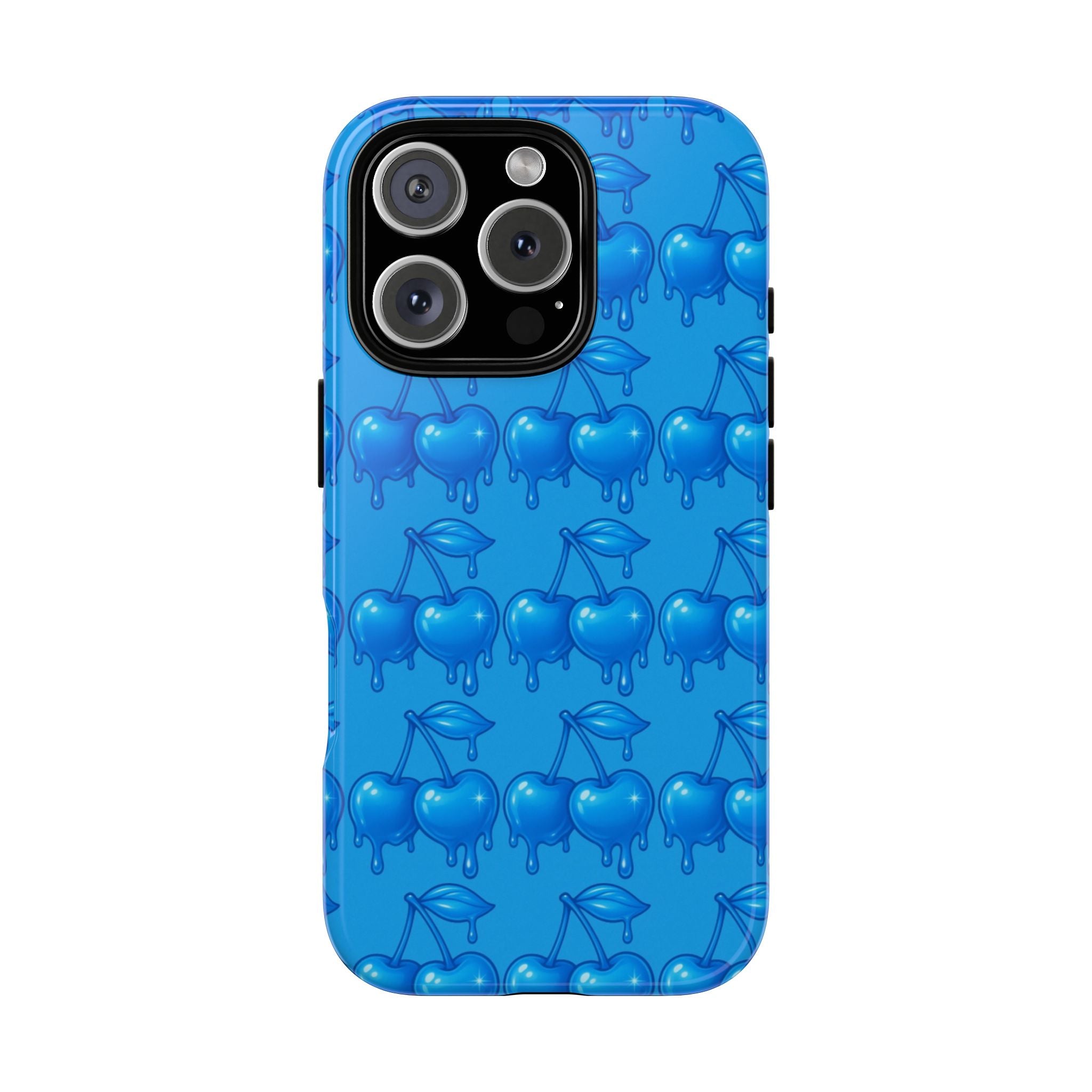 Blue Dripping Cherry Tough Phone Case